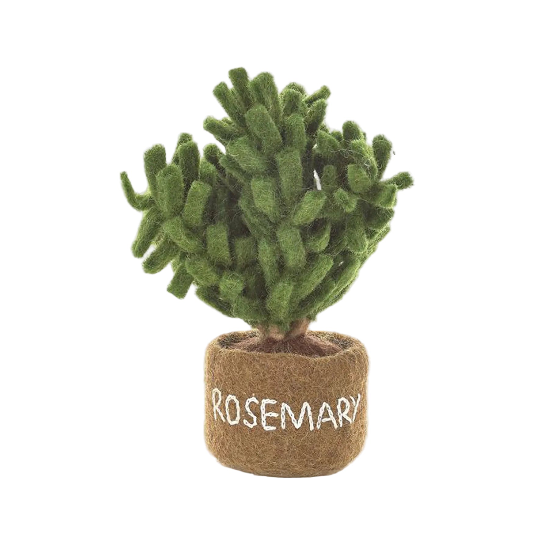 Felt potted herbs standing decoration