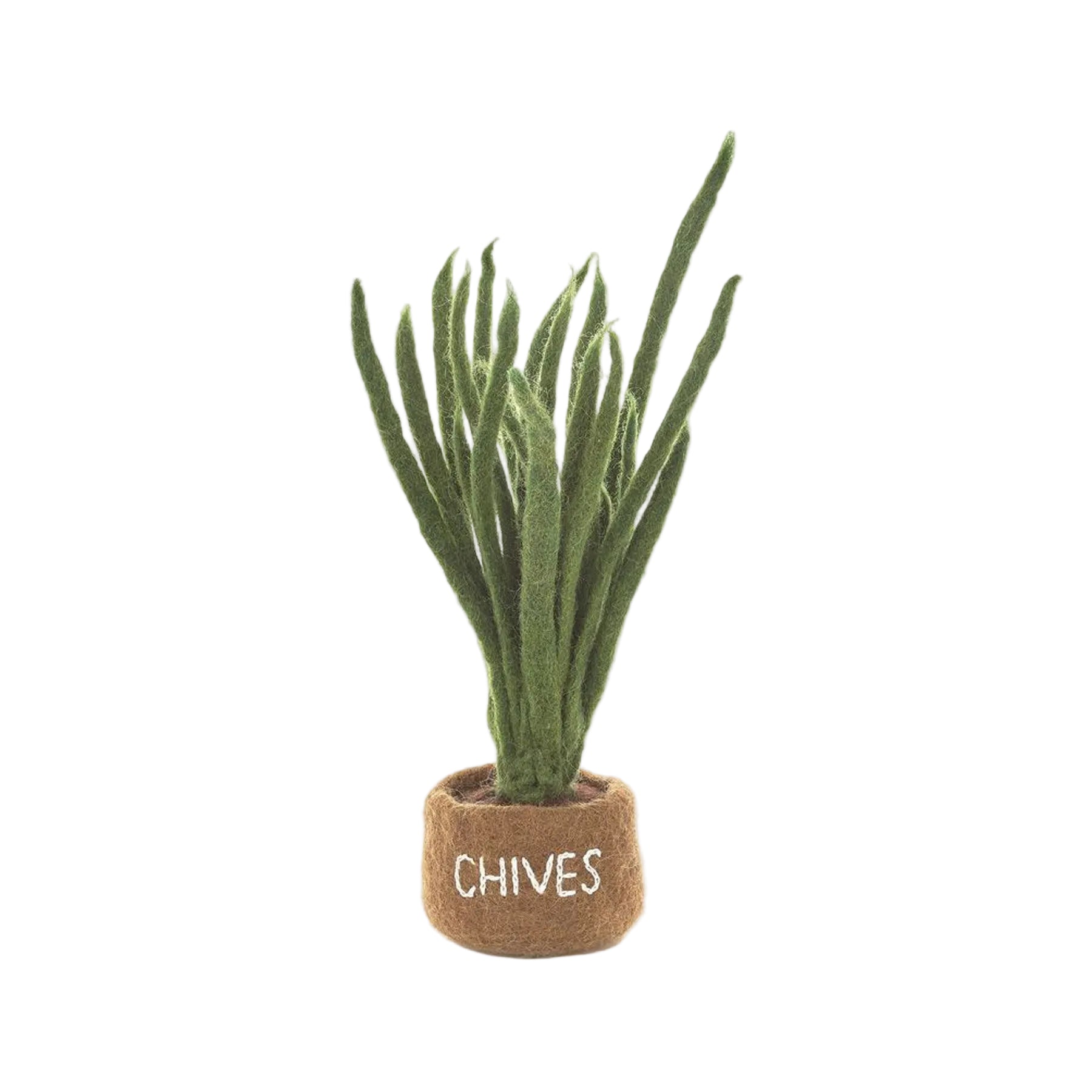 Felt potted herbs standing decoration