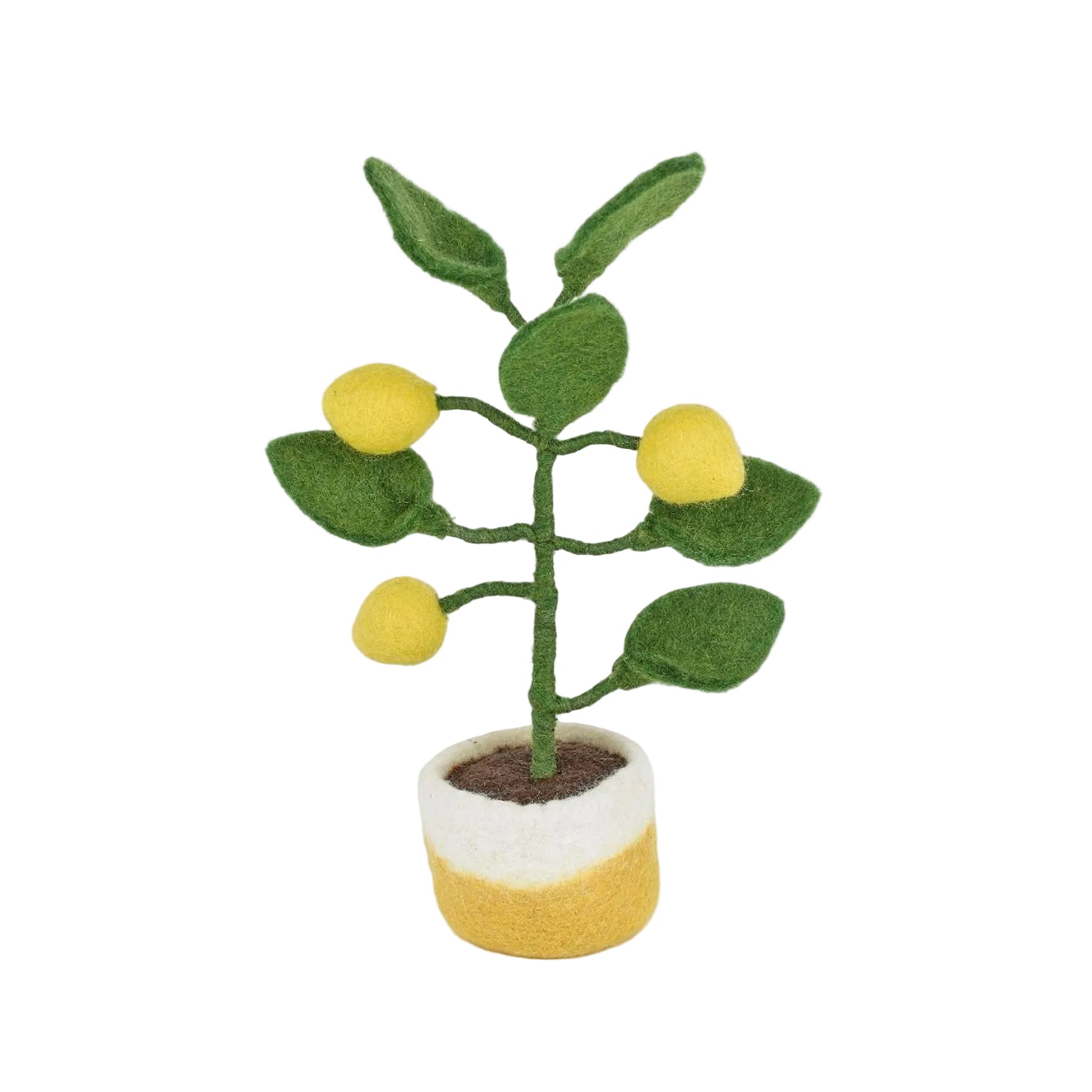 Felt lemon tree standing plant