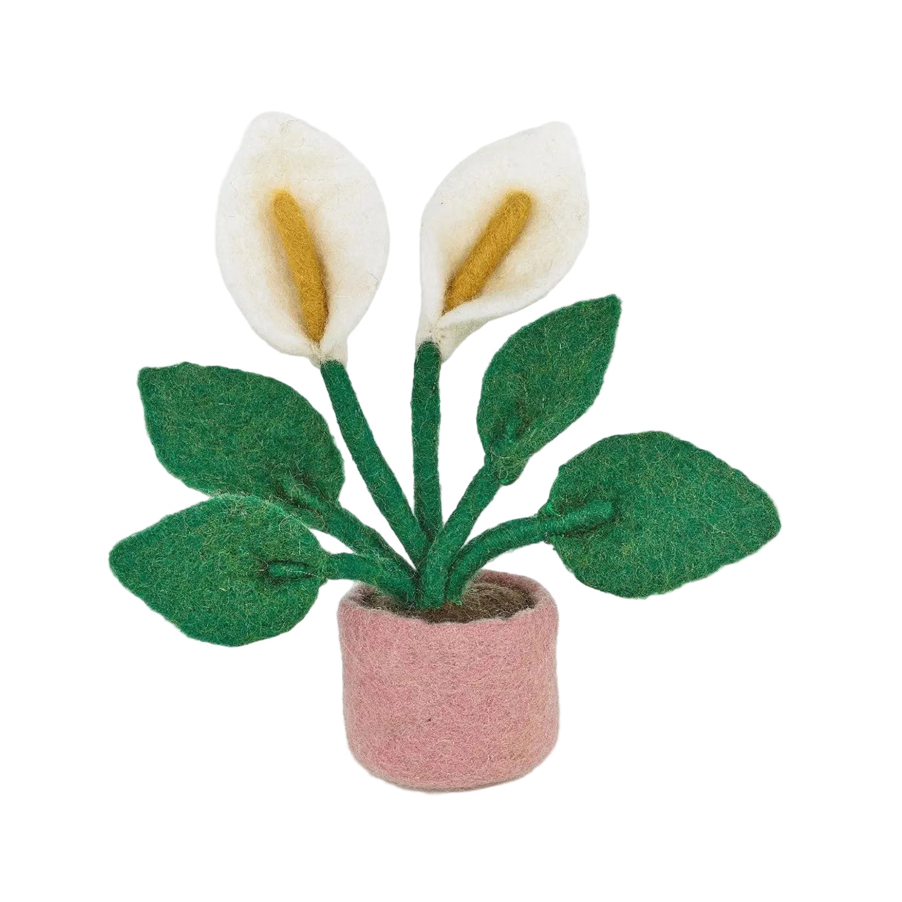 Felt peace lily standing plant