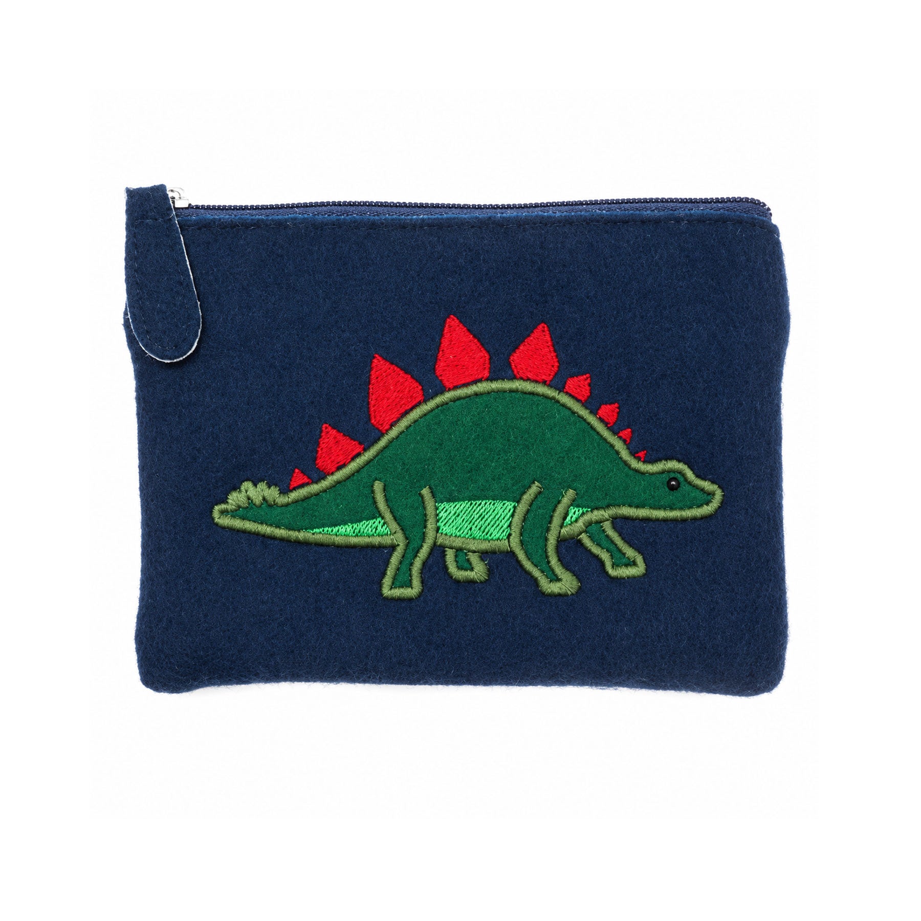 Felt stegosaurus purse