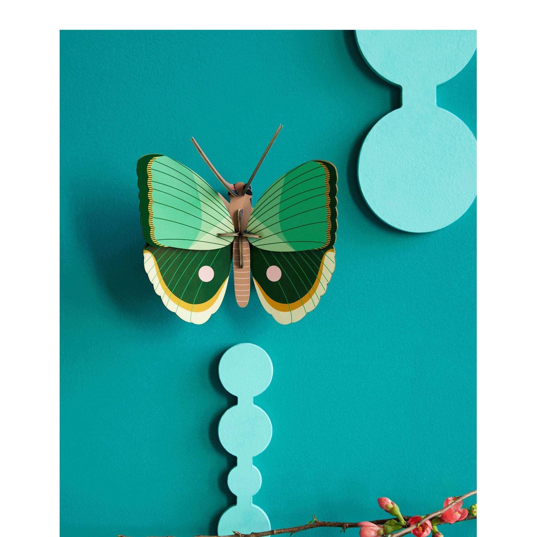 Fern striped butterfly wall art