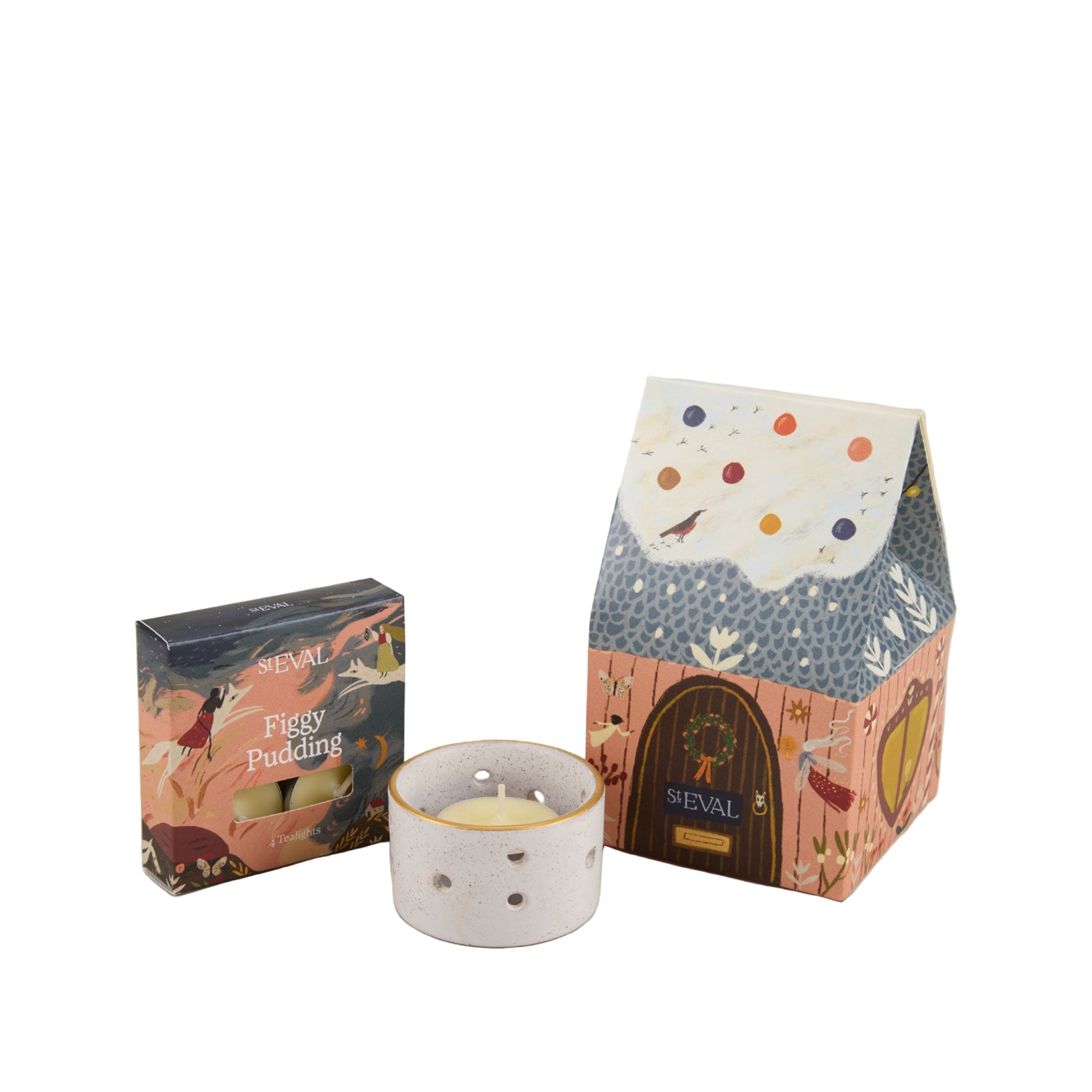 Figgy pudding Christmas cottage