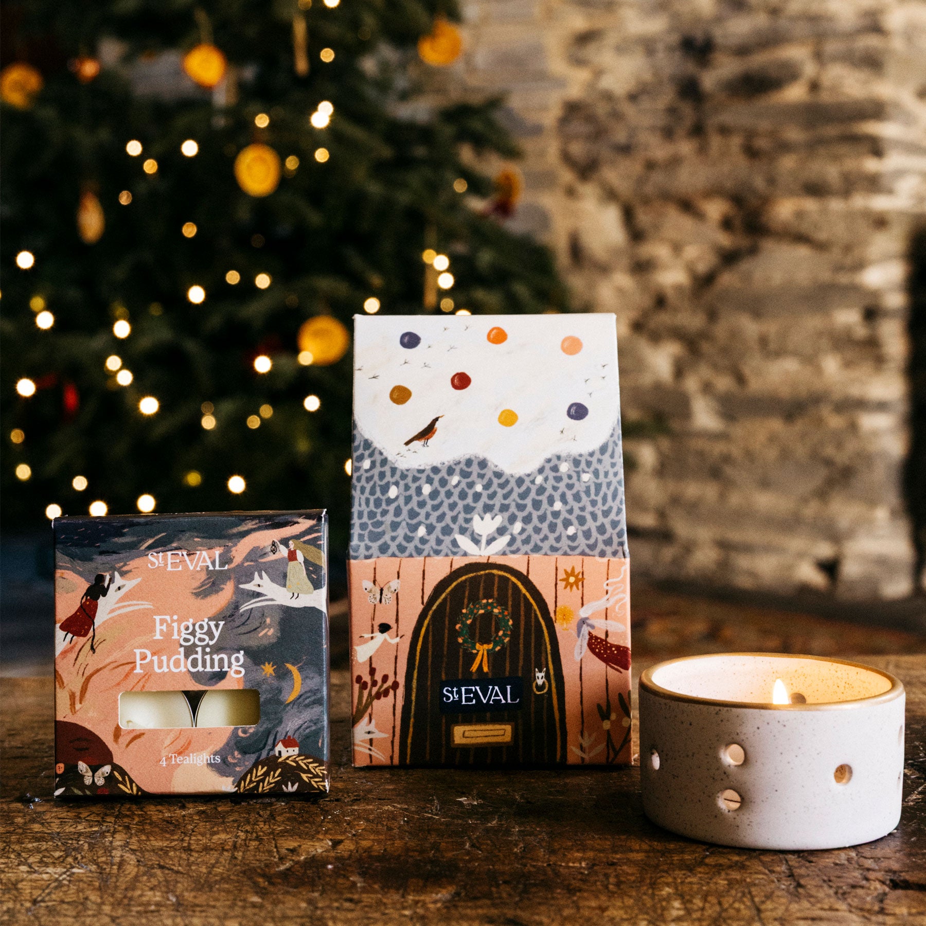 Figgy pudding Christmas cottage