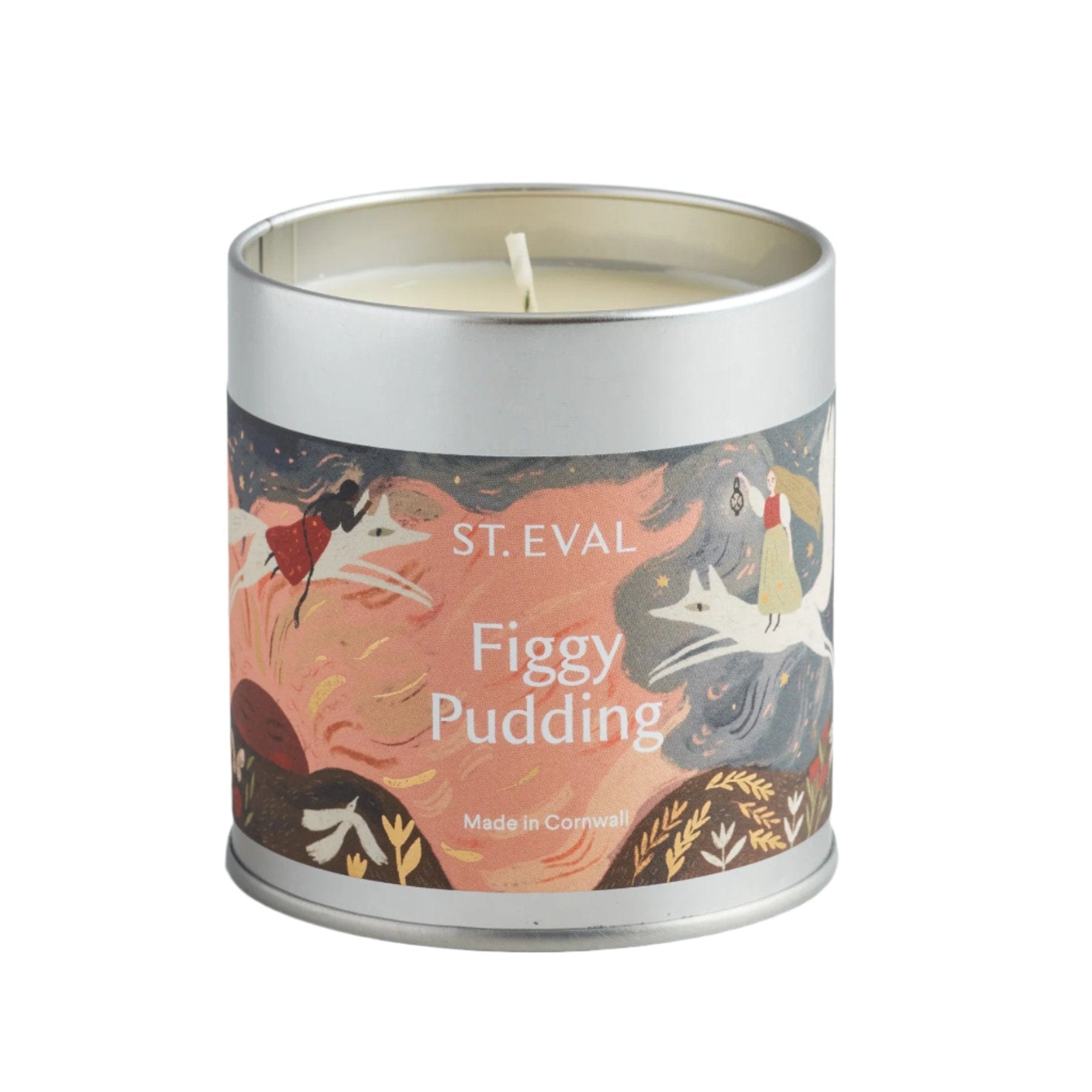 Figgy pudding scented tin candle