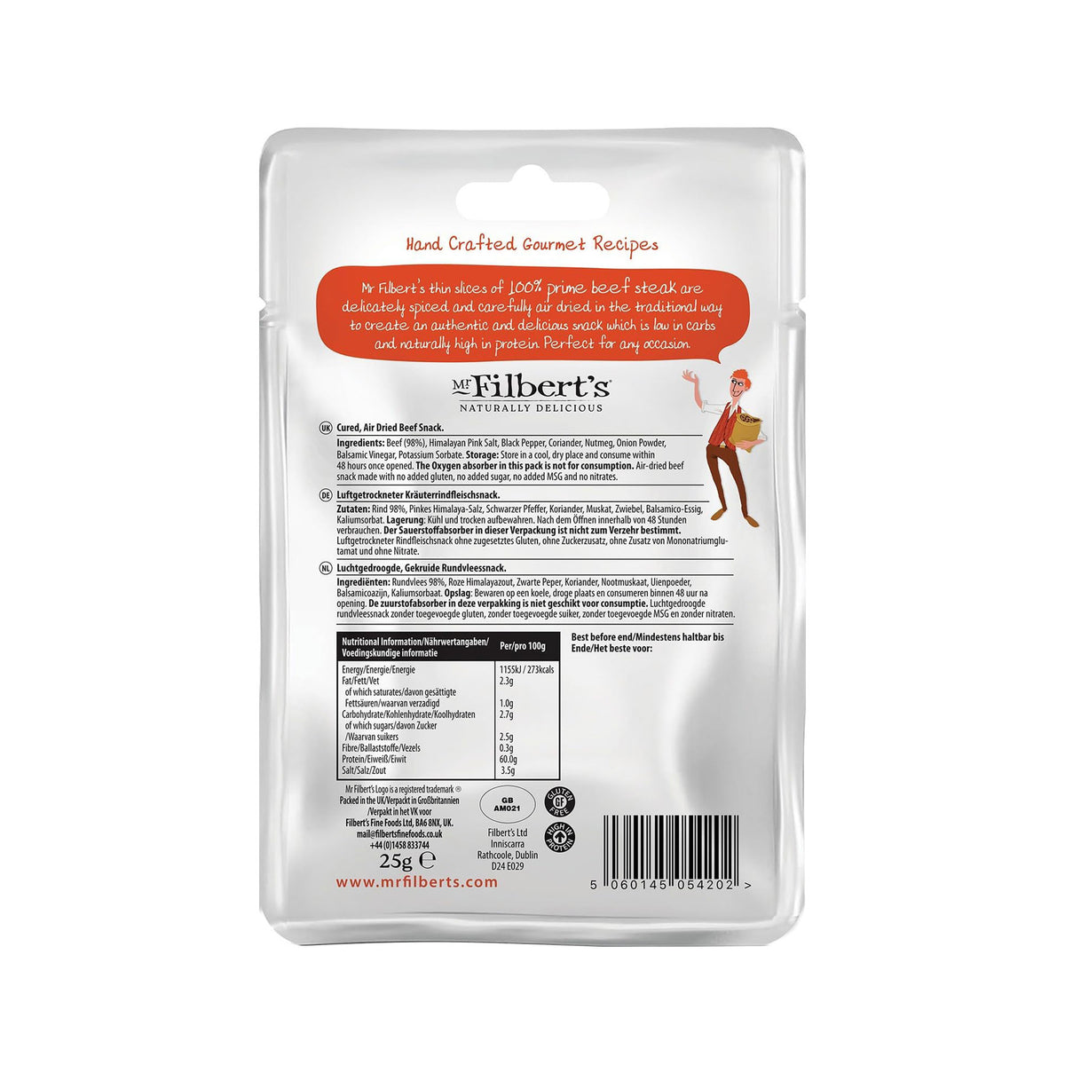 Filbert's original biltong 25g
