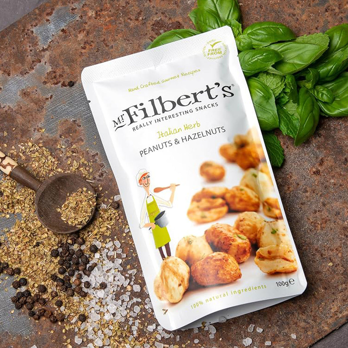 Filbert's Italian herb peanuts & hazelnuts 100g