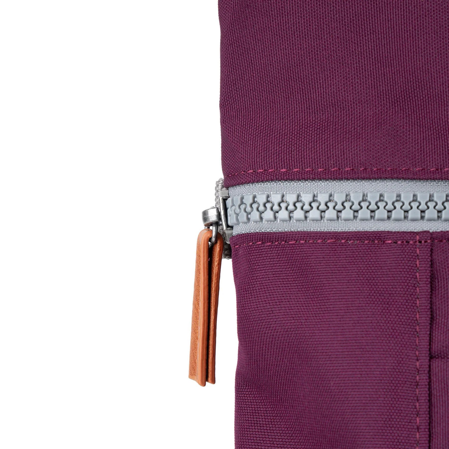 Finchley A cherry lacquer recycled canvas backpack