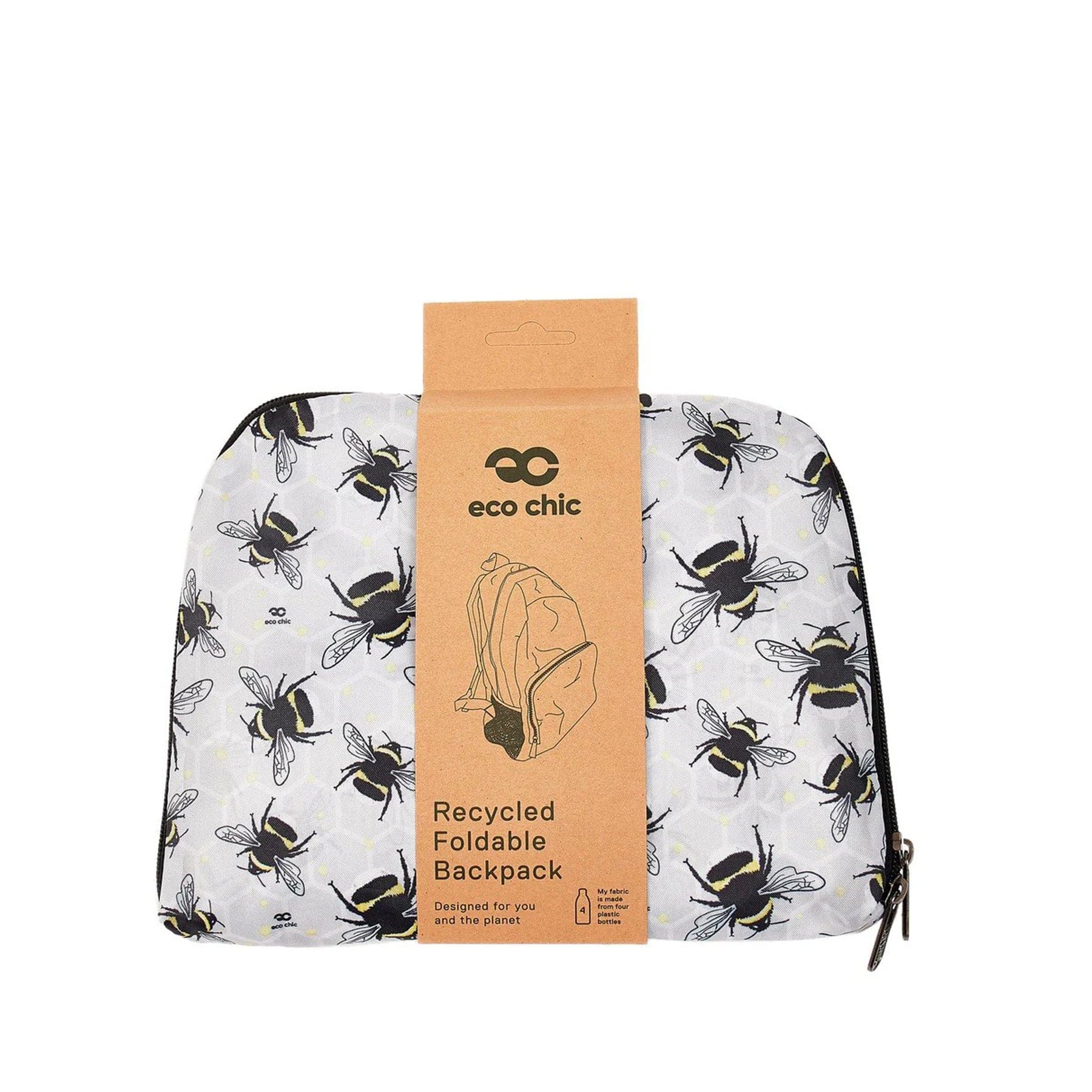 Lightweight foldable backpack bumblebees