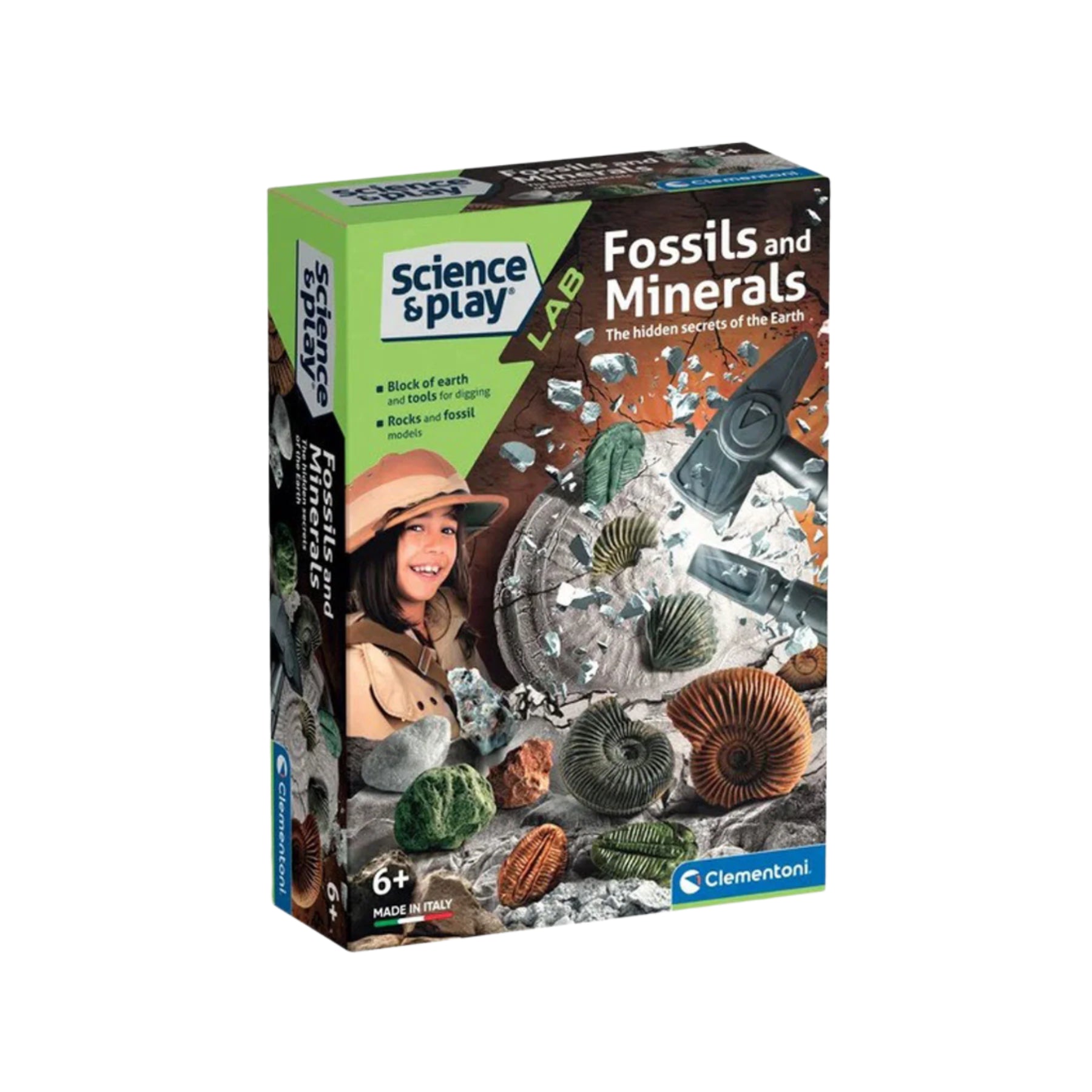 Fossils and minerals dig kit