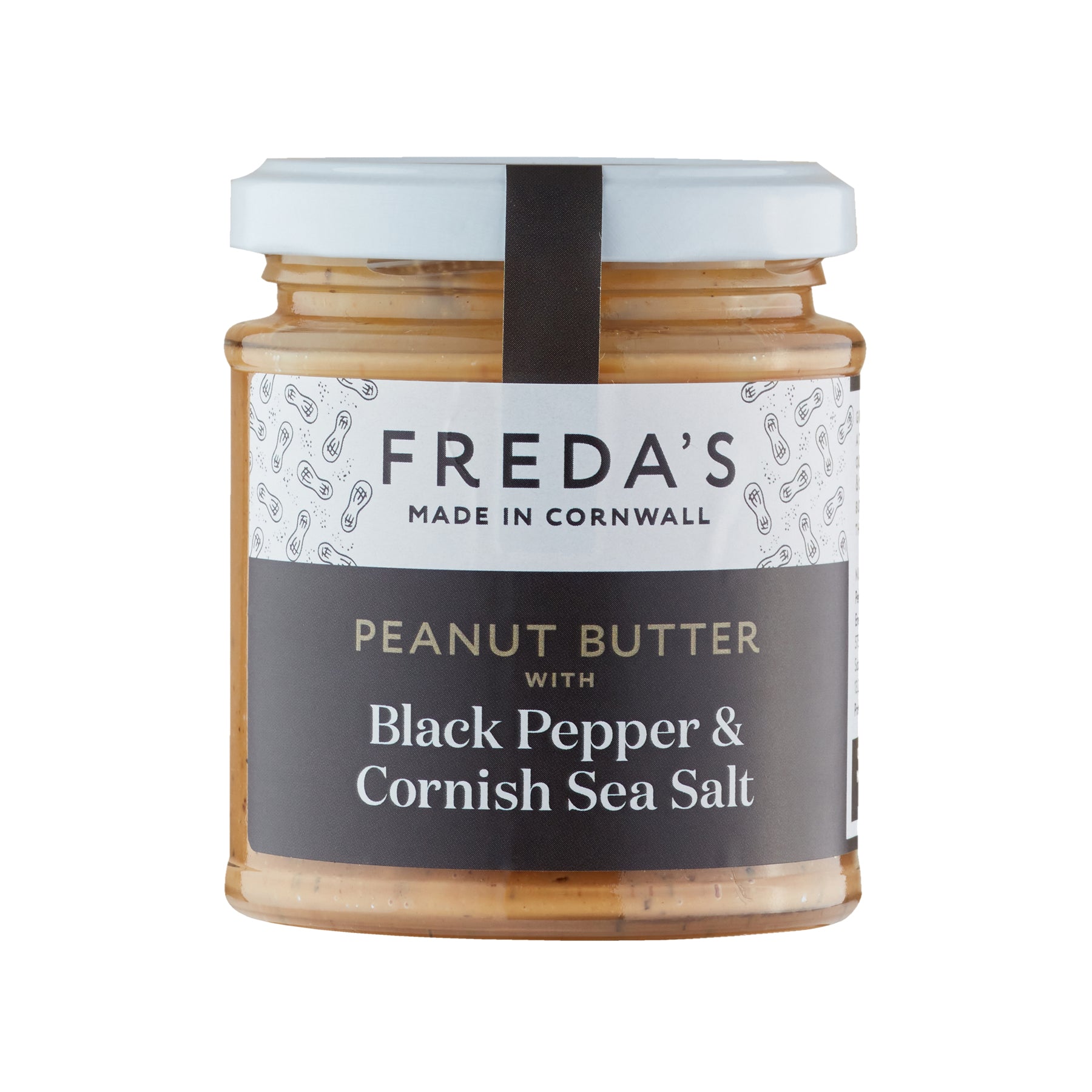 Peanut butter with black pepper & Cornish sea salt  180g