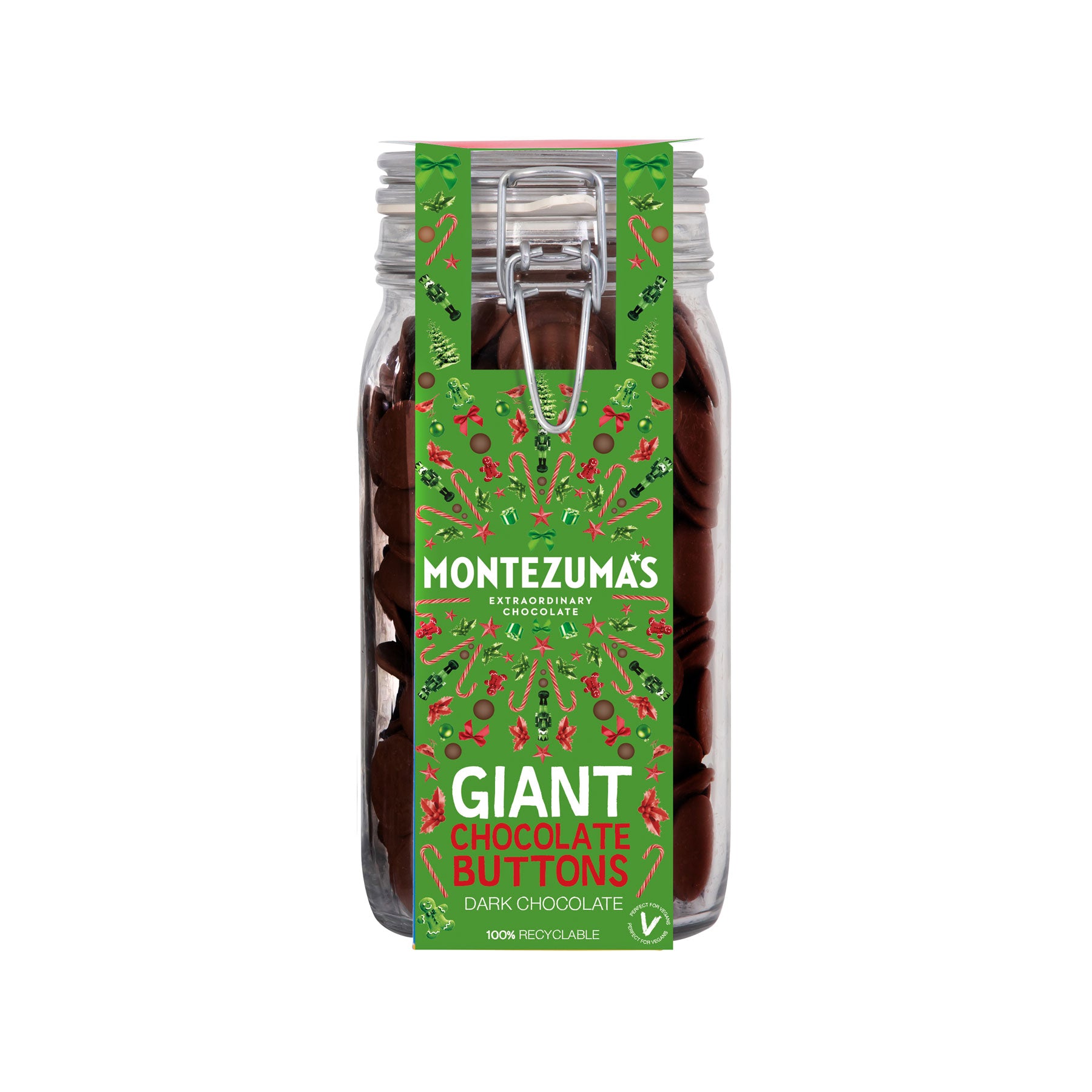 Dark chocolate giant button jar 900g