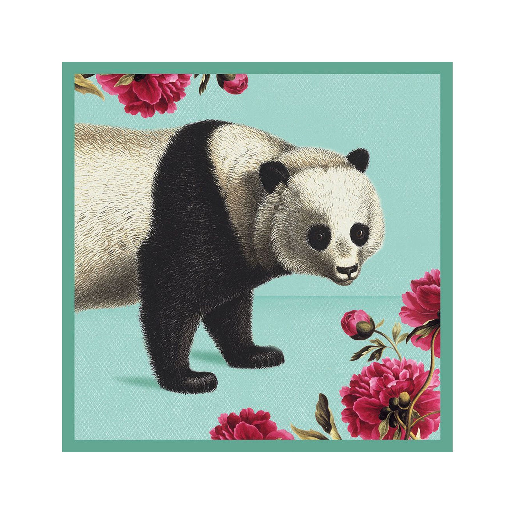 Giant panda greetings card