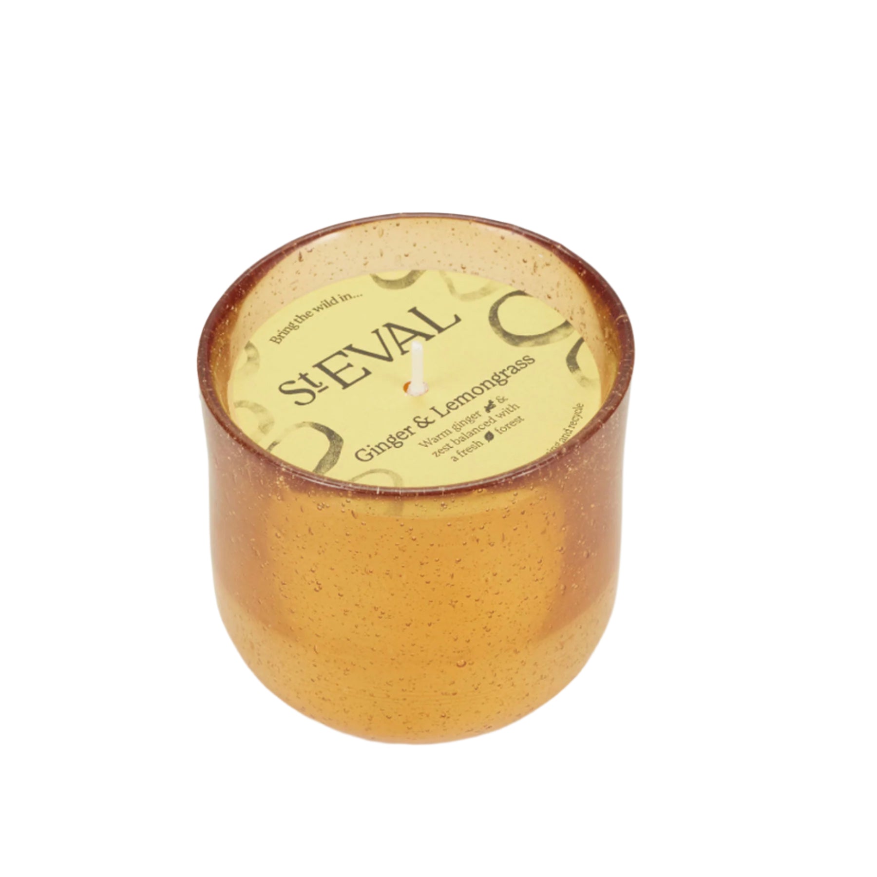 Ginger & lemongrass sea garden glass candle