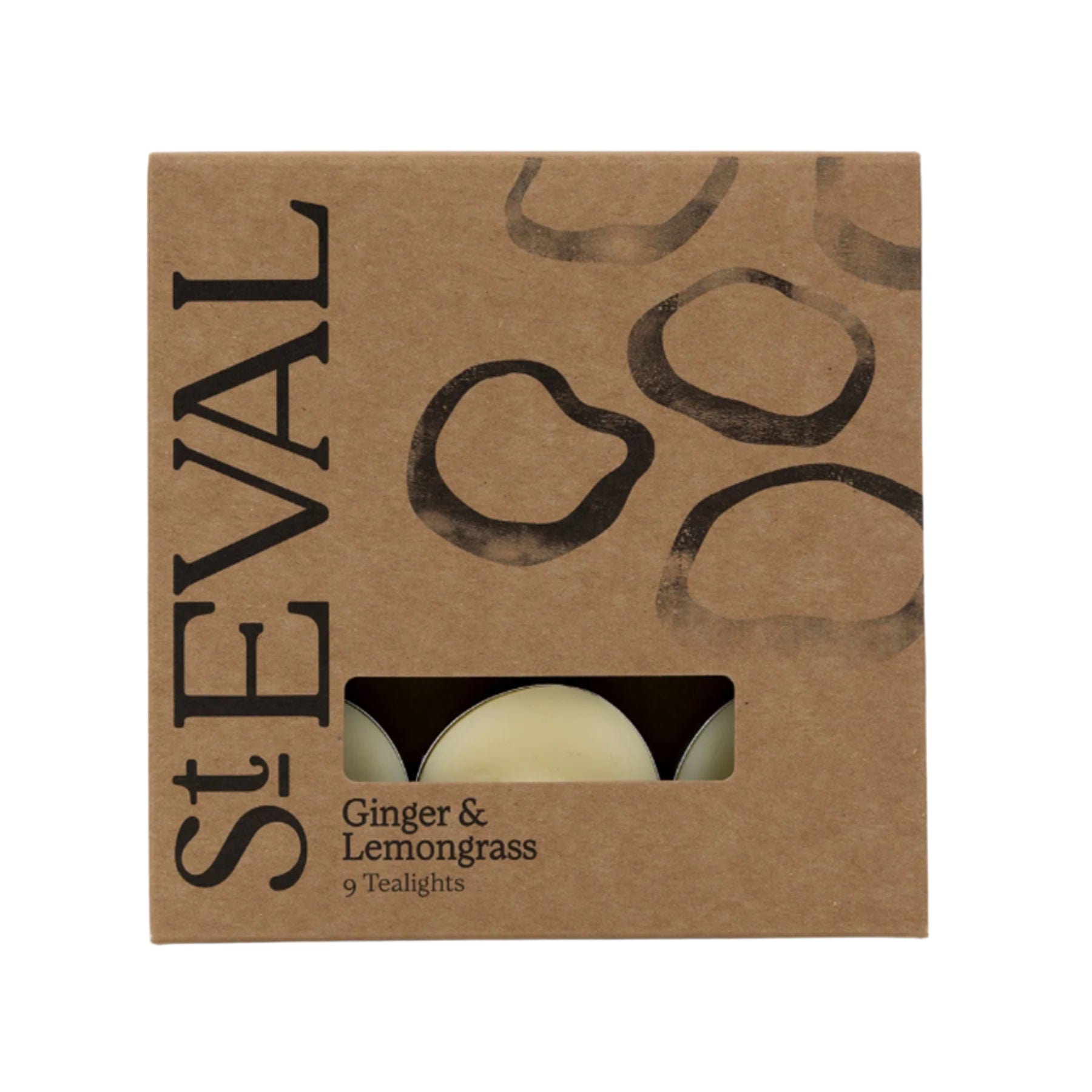 Ginger & lemongrass scented tealights