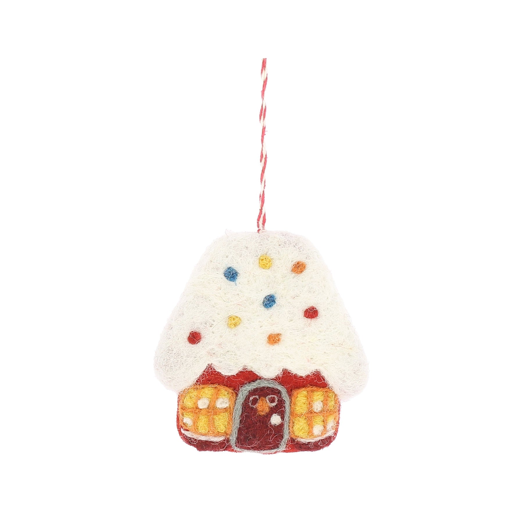 Gingerbread house hanging decoration