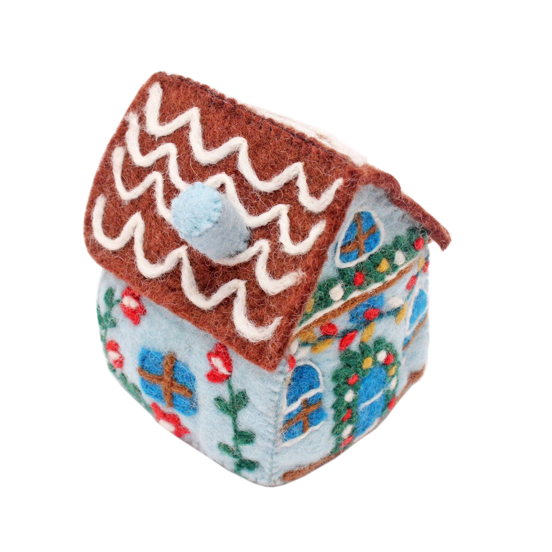 Gingerbread house shelf decoration