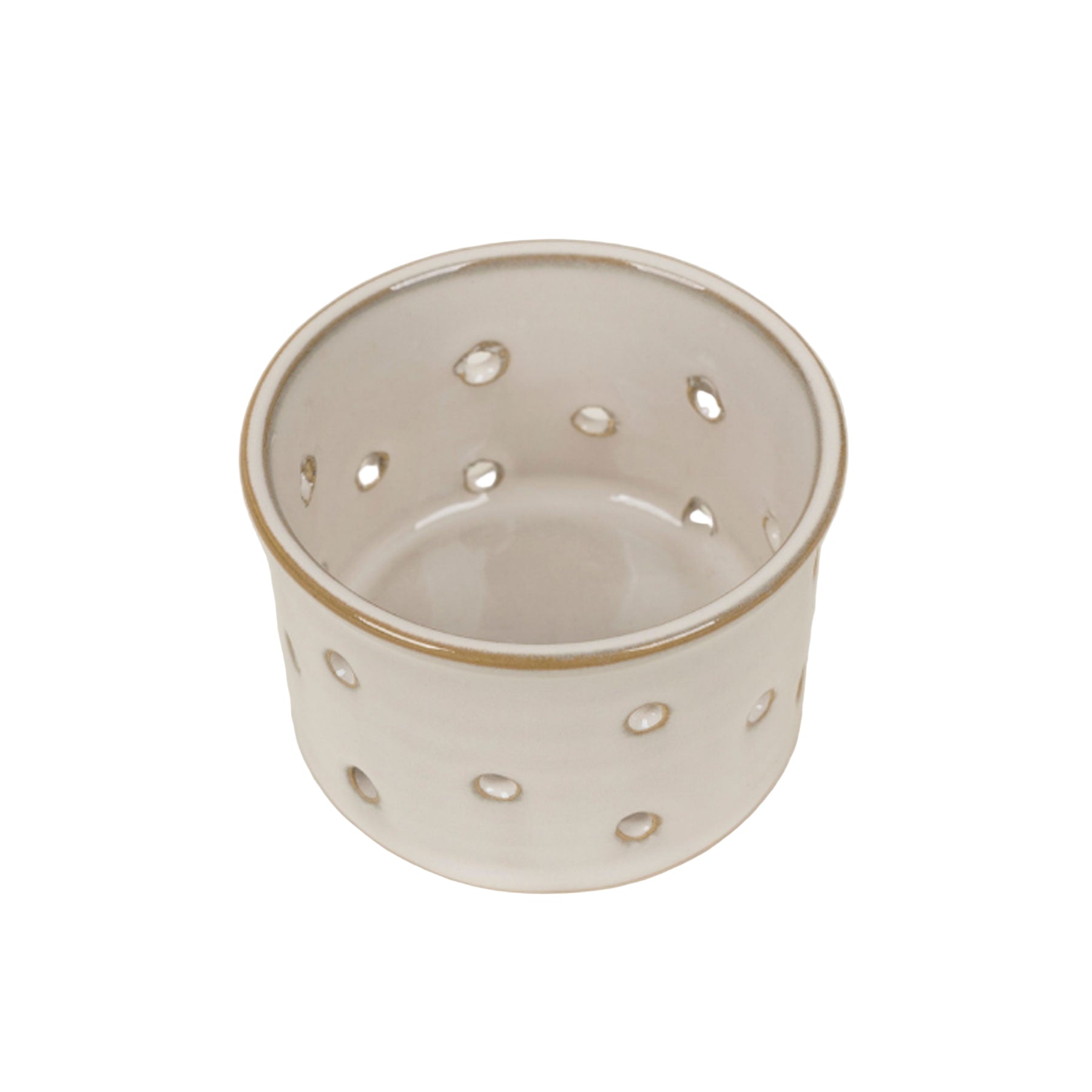 Glazed tealight holder
