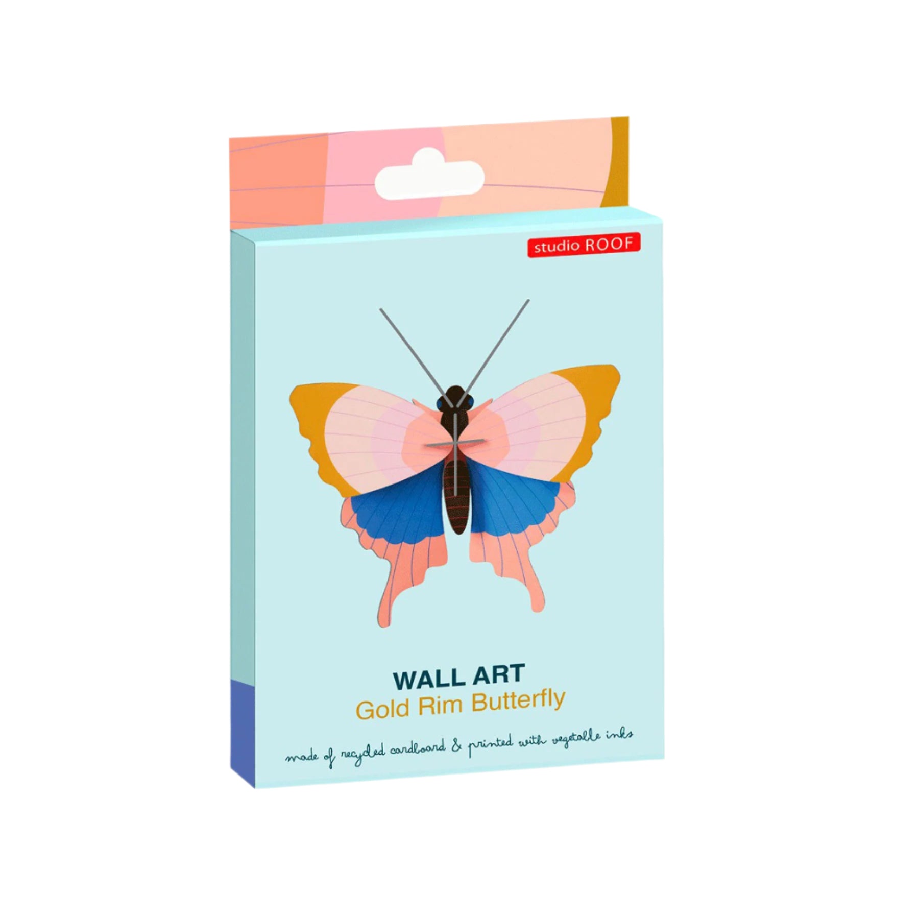 Gold rim butterfly wall art
