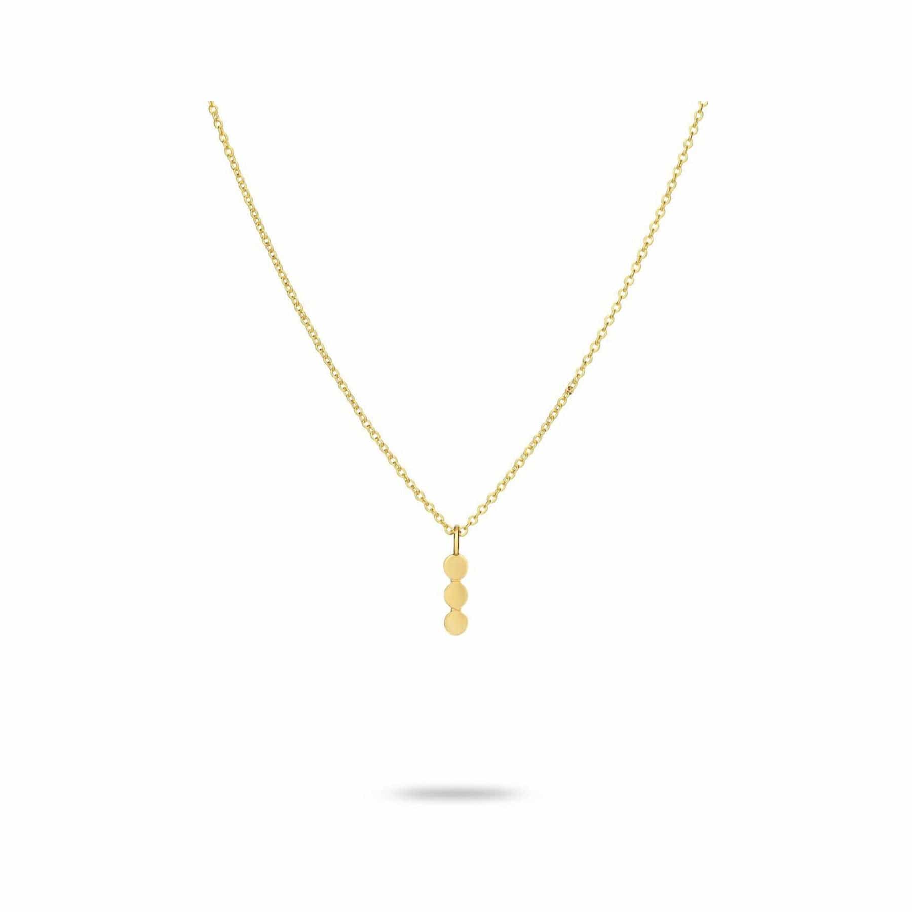 Gold fern necklace