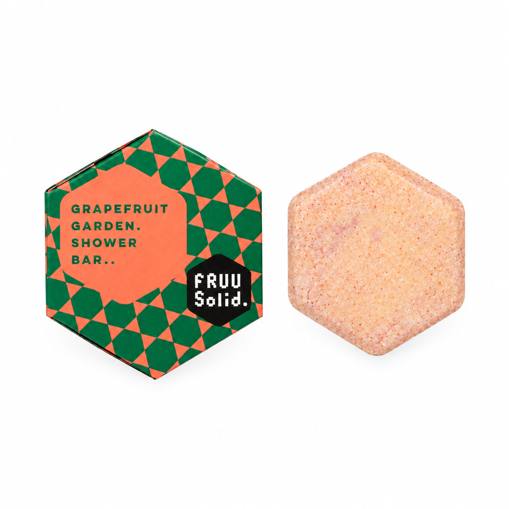 Grapefruit garden shower bar