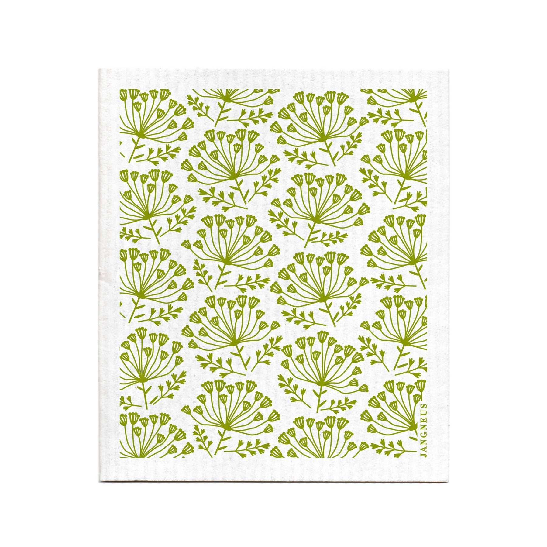 Green dill dishcloth