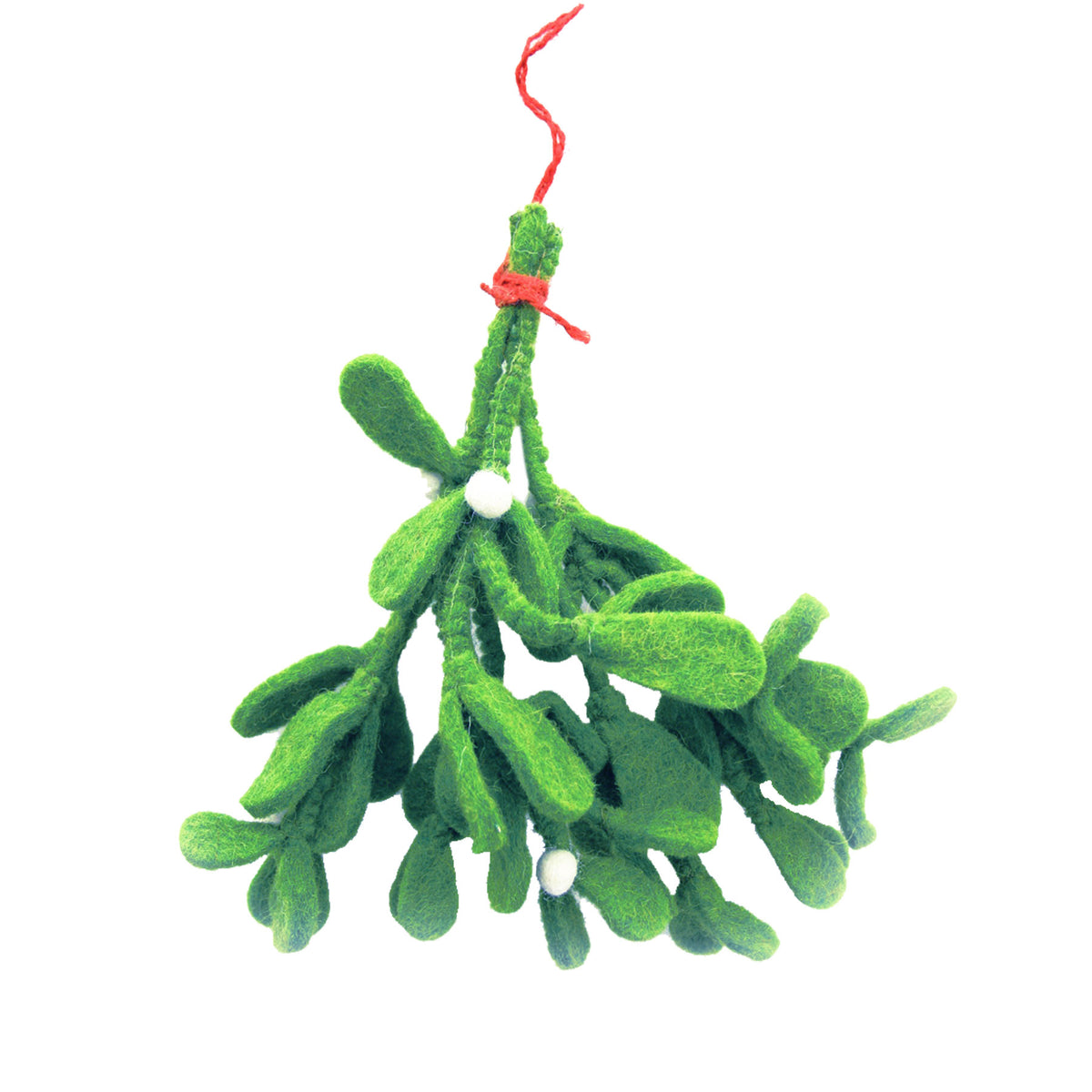 Green mistletoe sprig