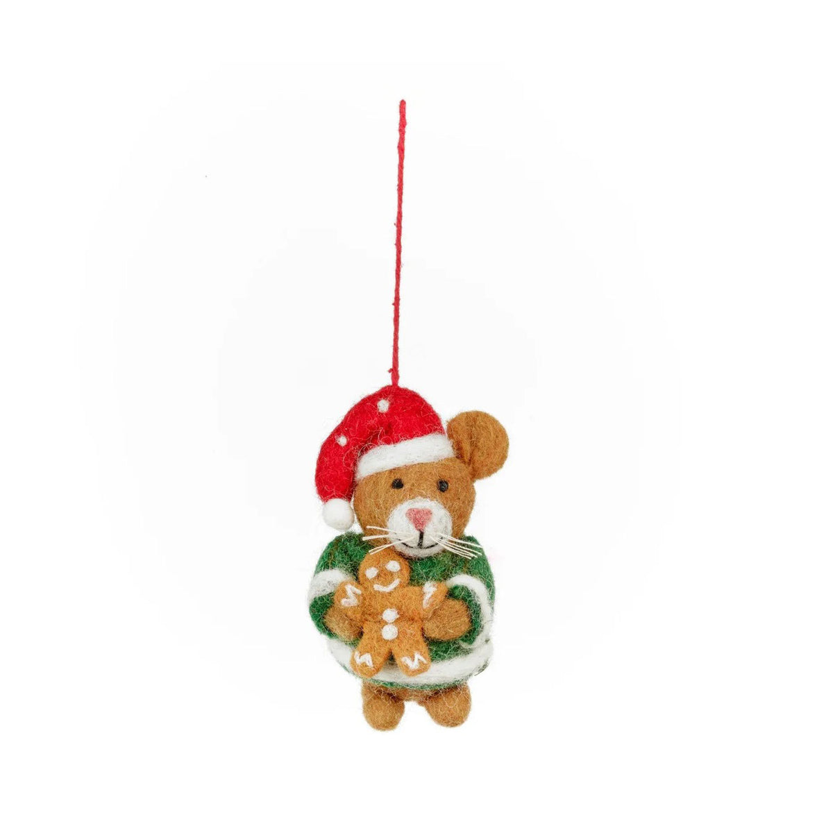 Harvey the Christmas hamster hanging decoration