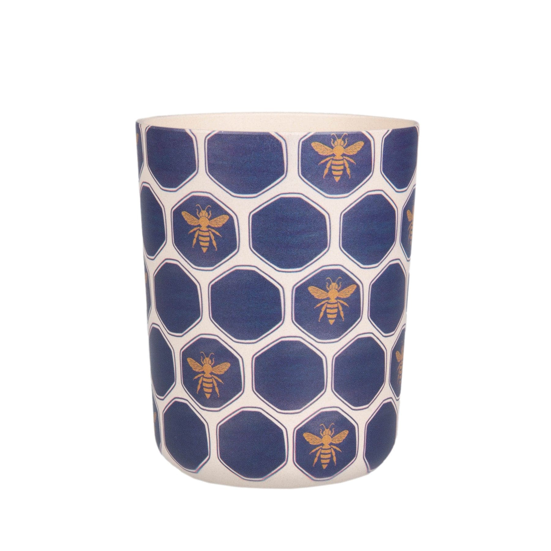 Hex bee print bamboo beaker