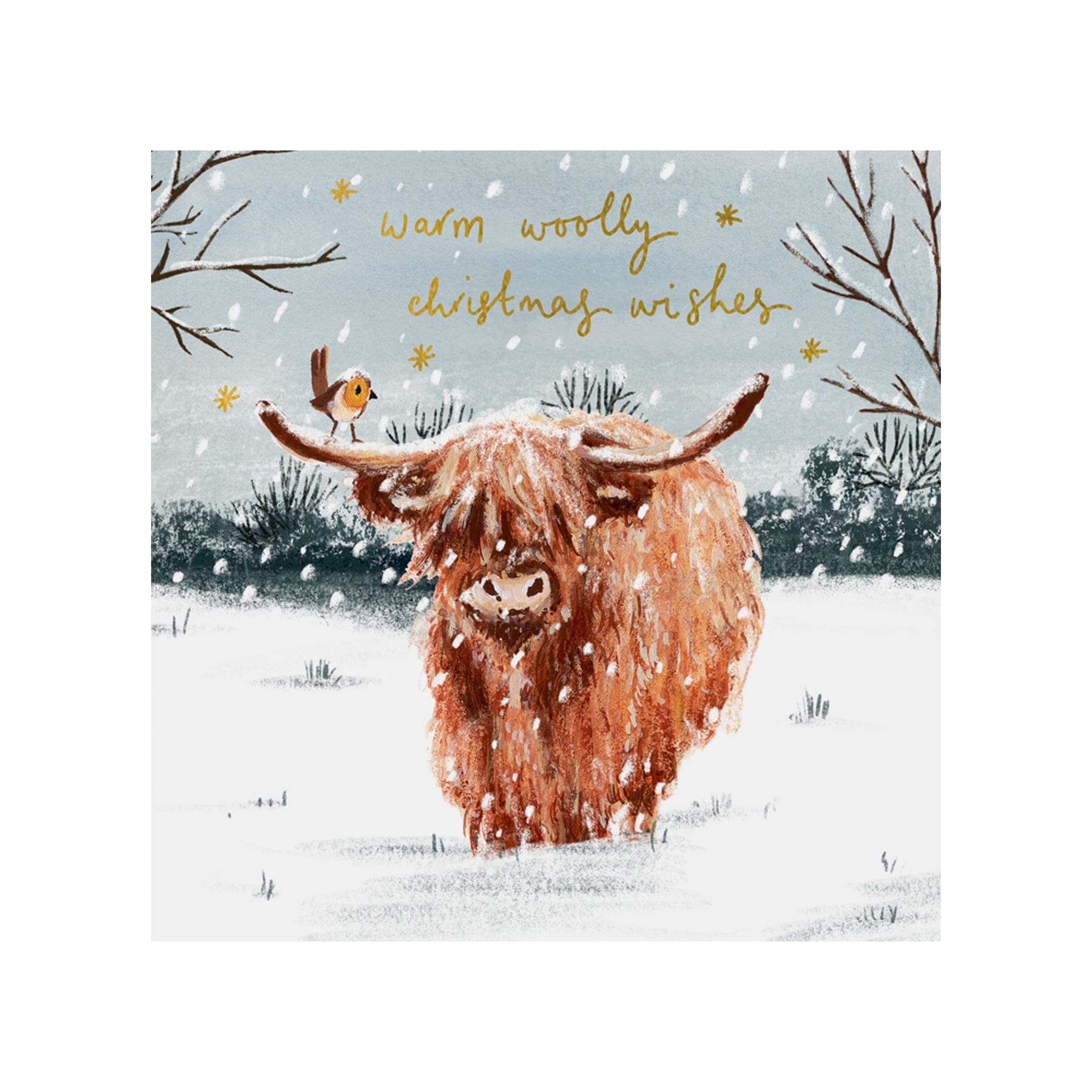 Warm woolly Christmas wishes Christmas card