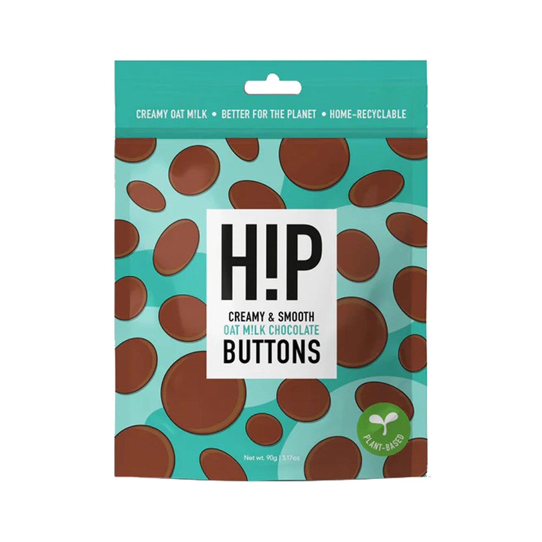 H!p oat milk chocolate buttons 90g