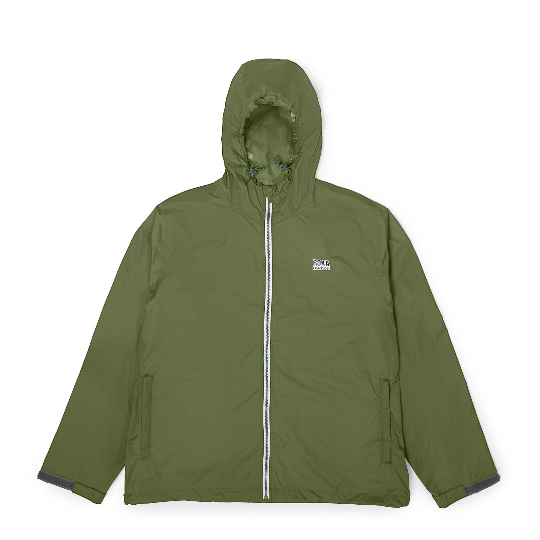 Holborn jacket avocado recycled nylon ripstop