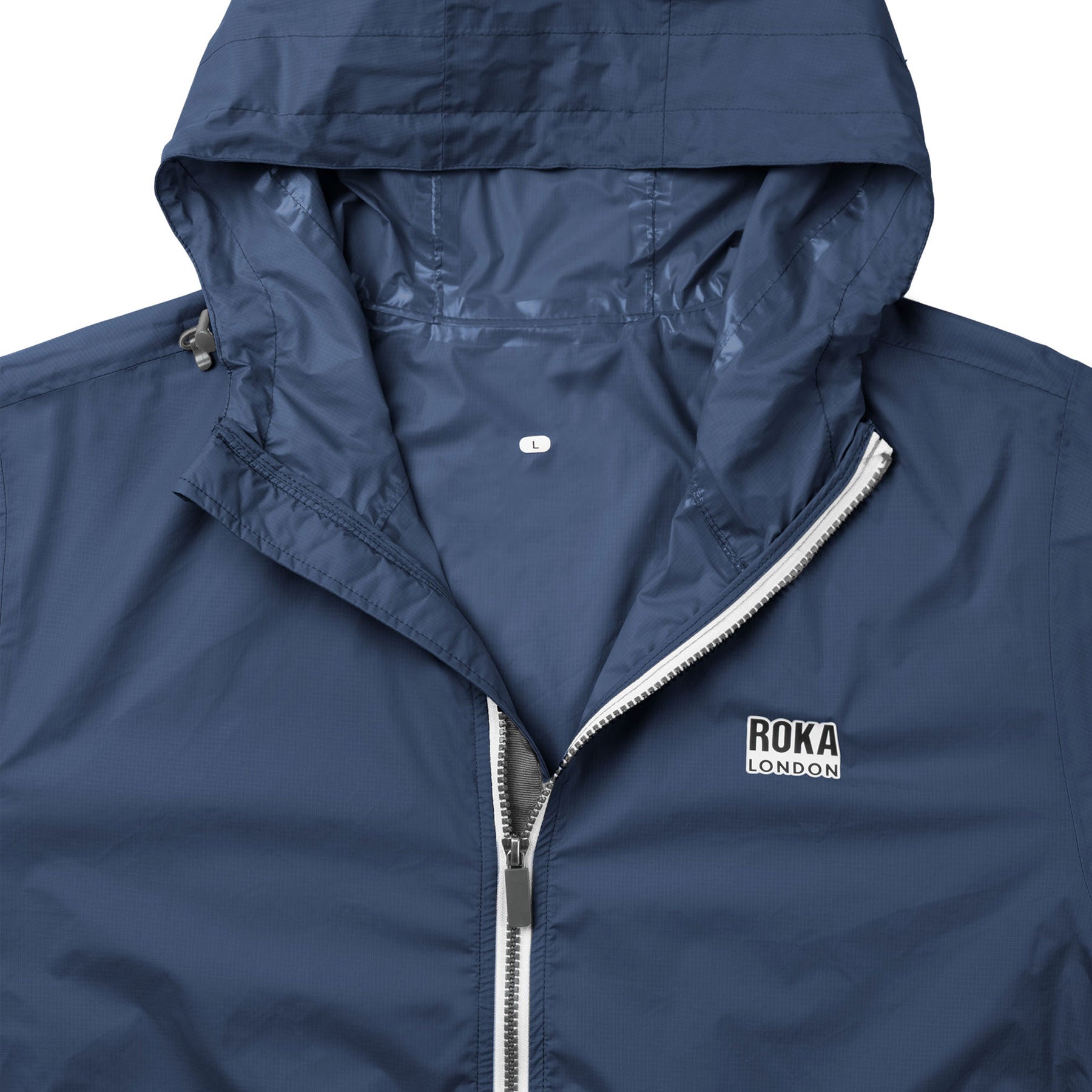 Holborn jacket deep blue recycled nylon ripstop