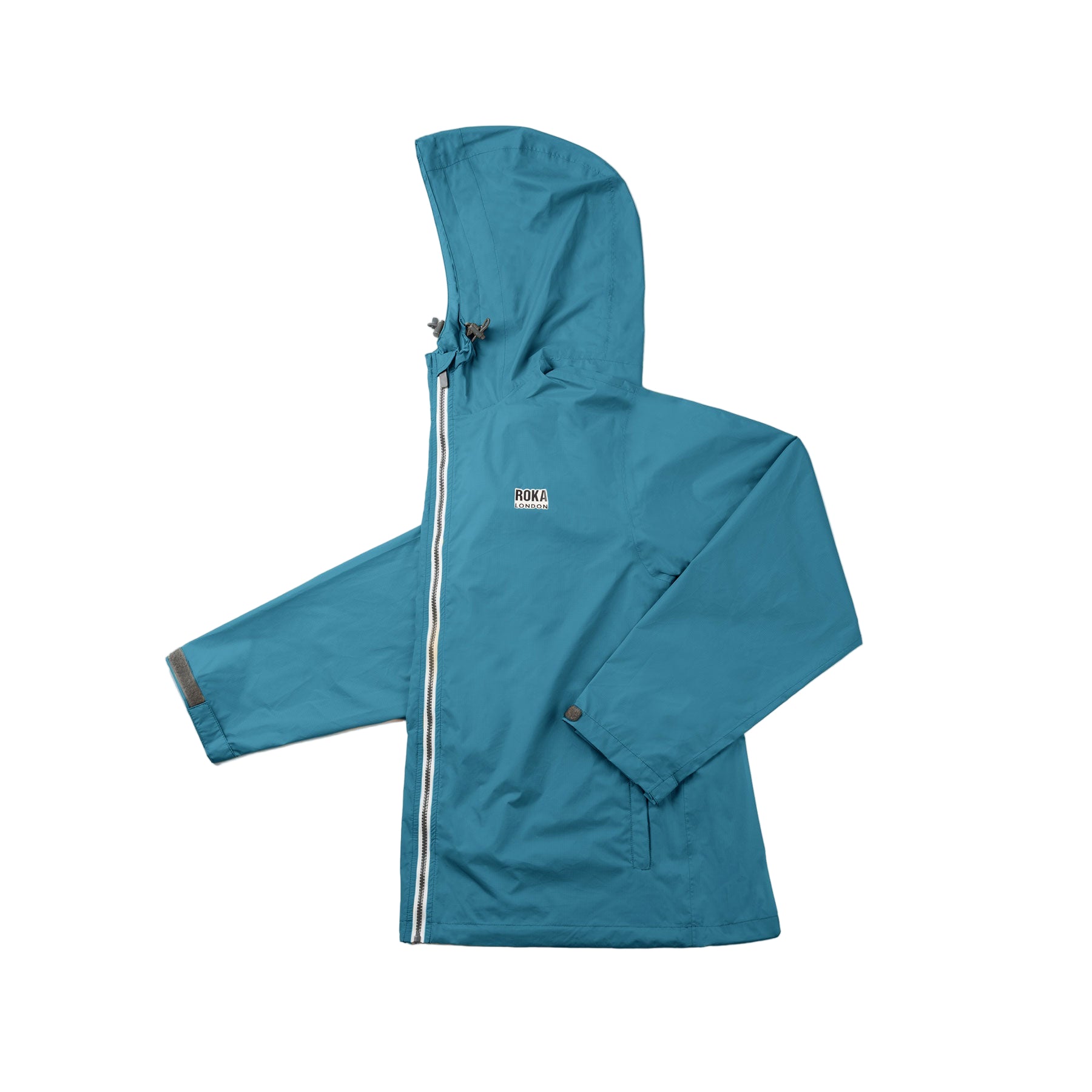 Holborn jacket teal recycled nylon ripstop