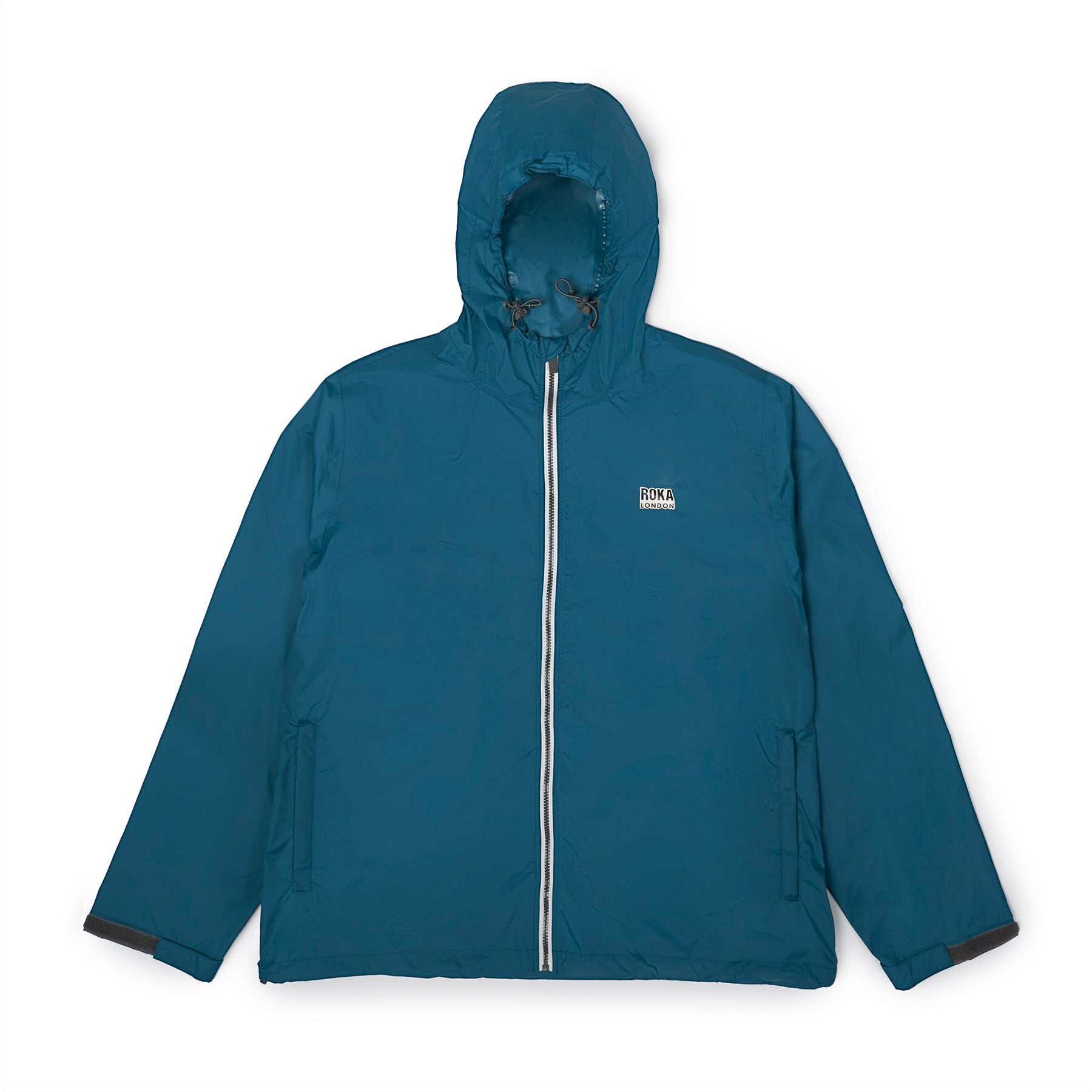 Holborn jacket teal recycled nylon ripstop