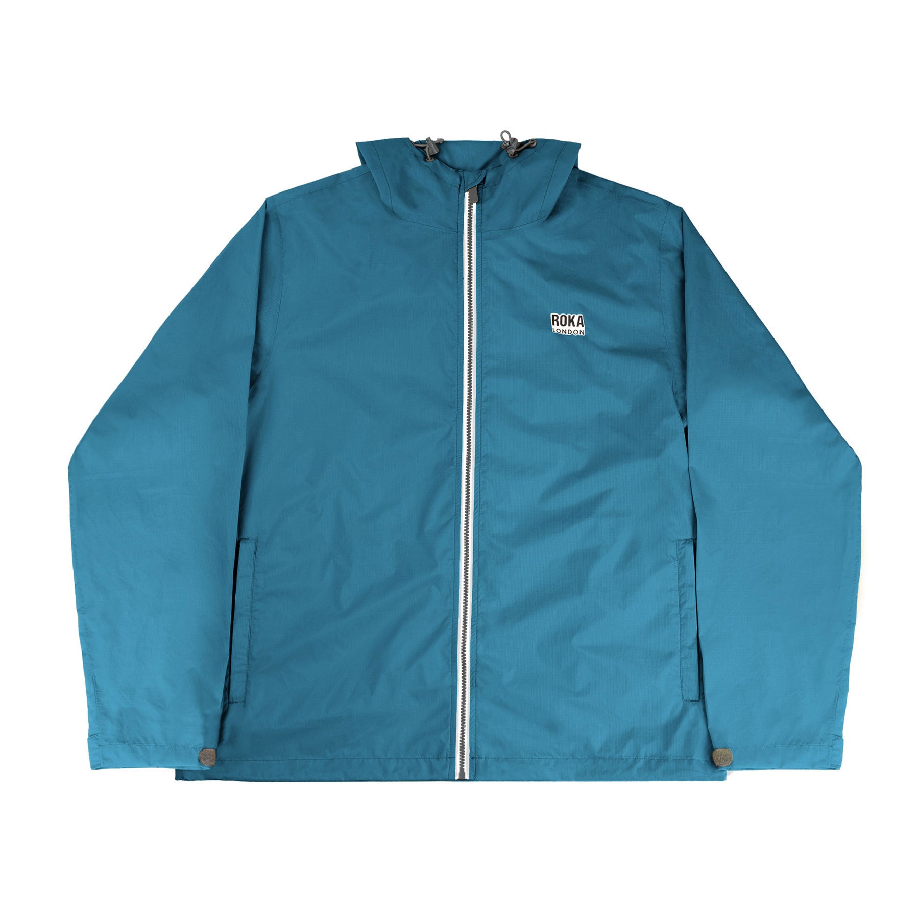Holborn jacket teal recycled nylon ripstop