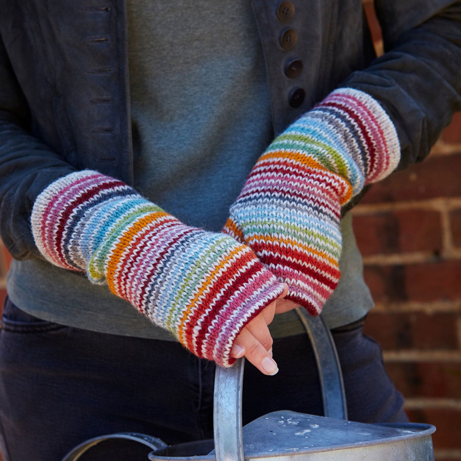 Hoxton stripe wristwarmer