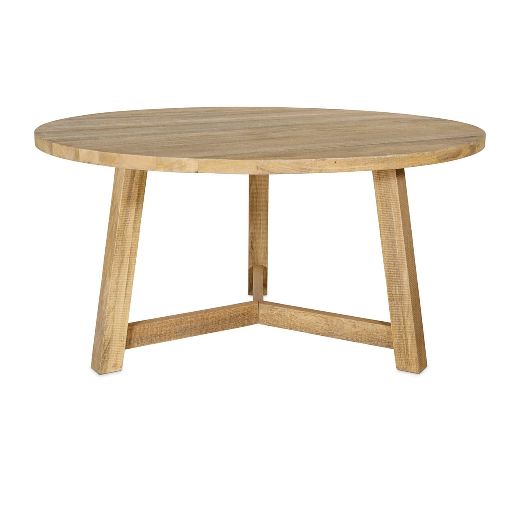 Indali mango wood round dining table  - natural