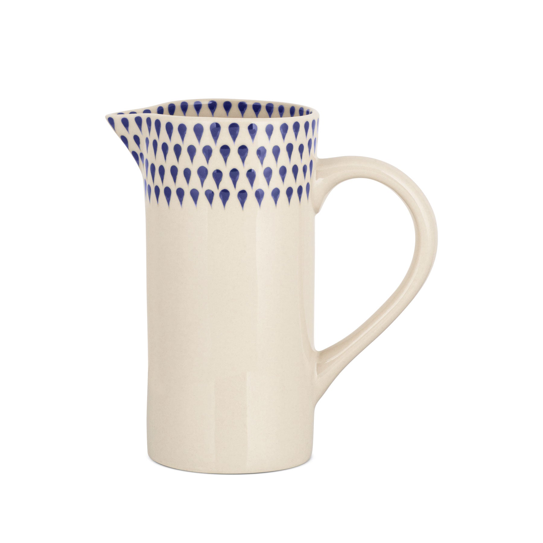 Indigo drop jug small