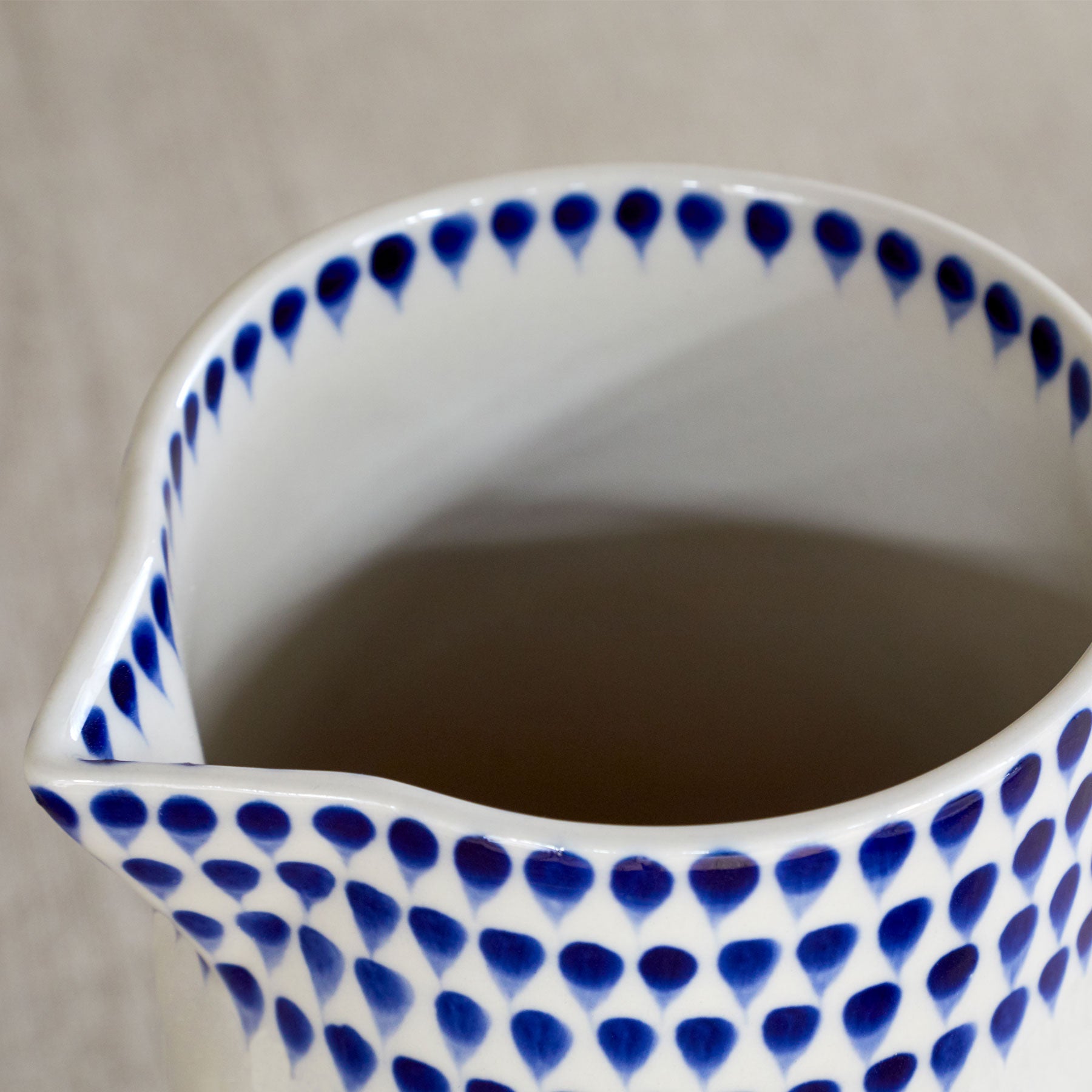 Indigo drop jug small