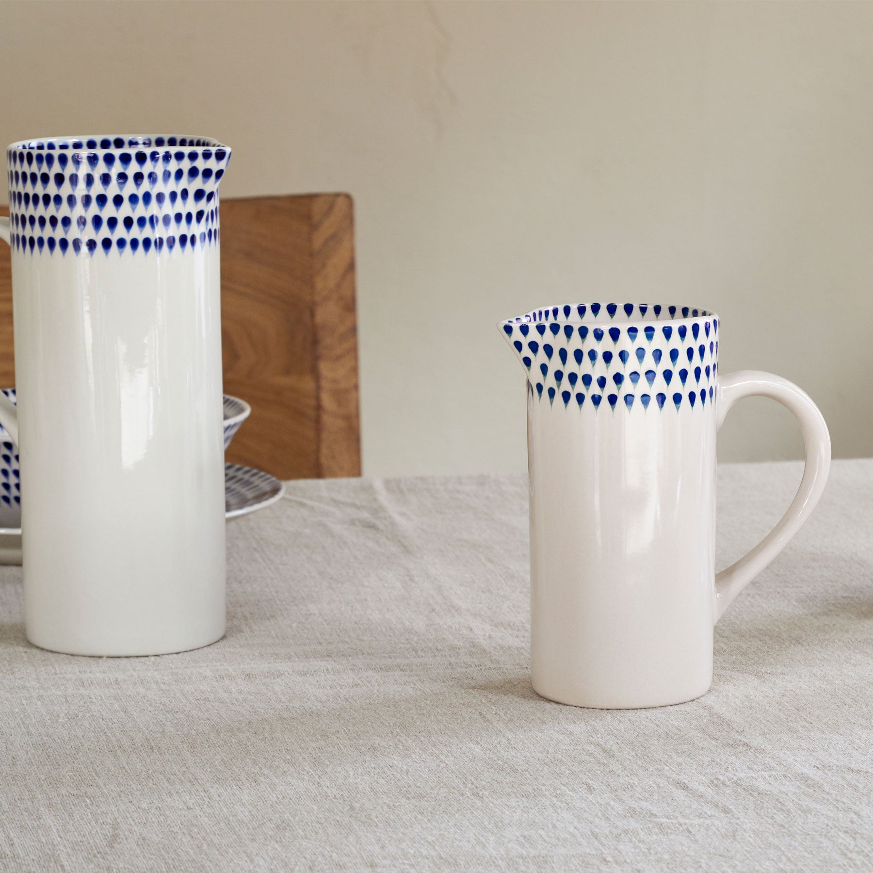 Indigo drop jug small