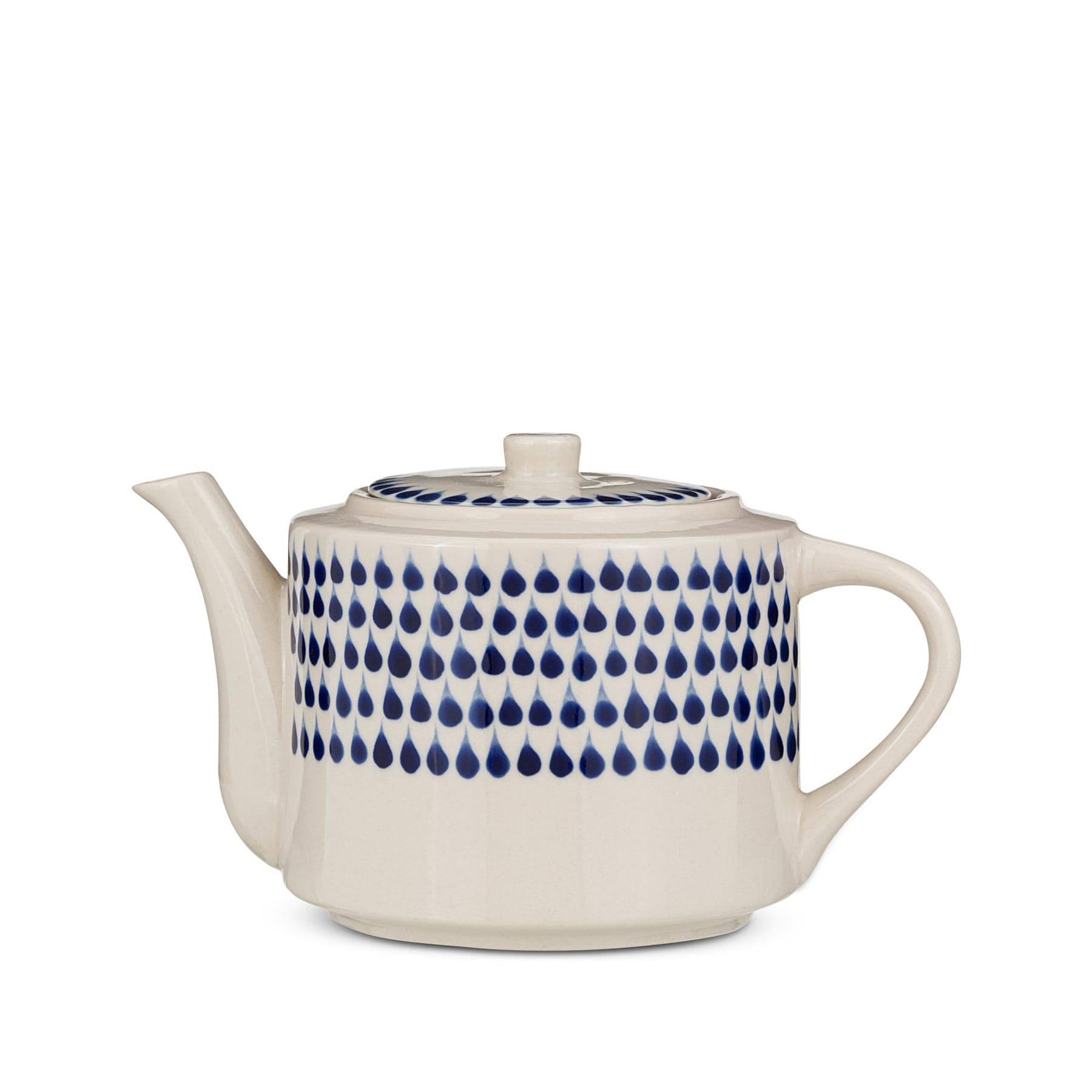 Indigo drop teapot