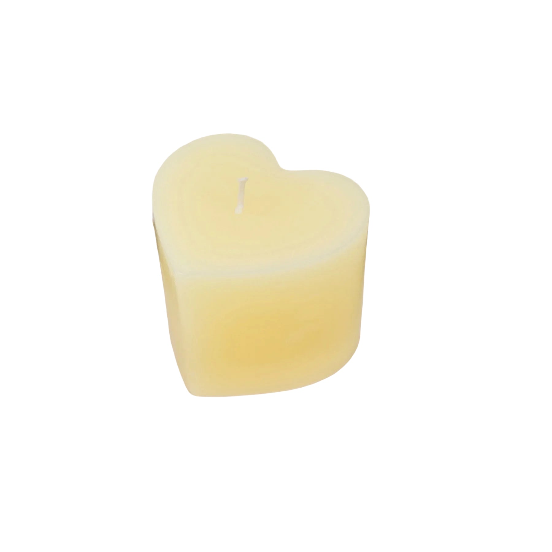 Ivory mini heart candle