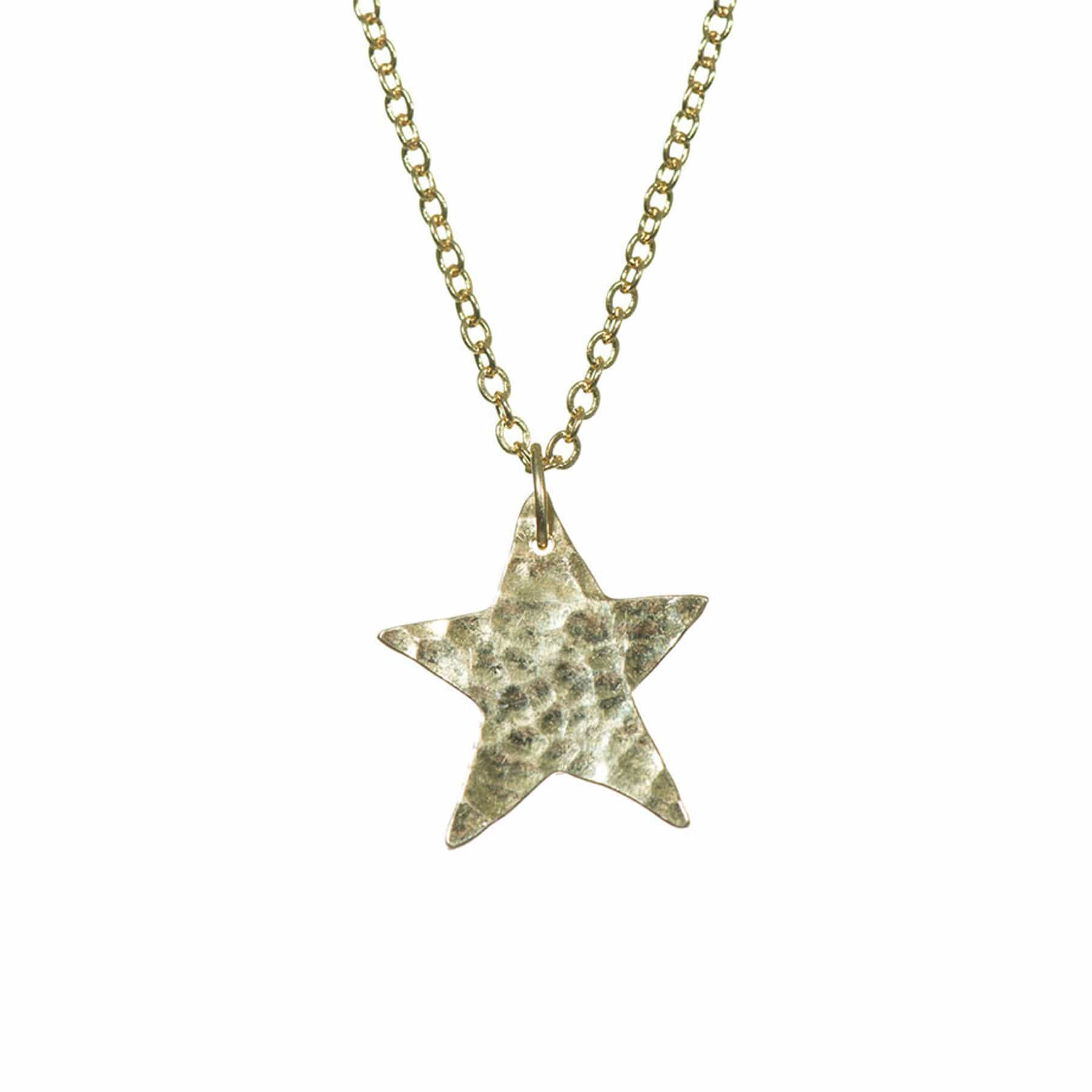 Plated star pendant gold
