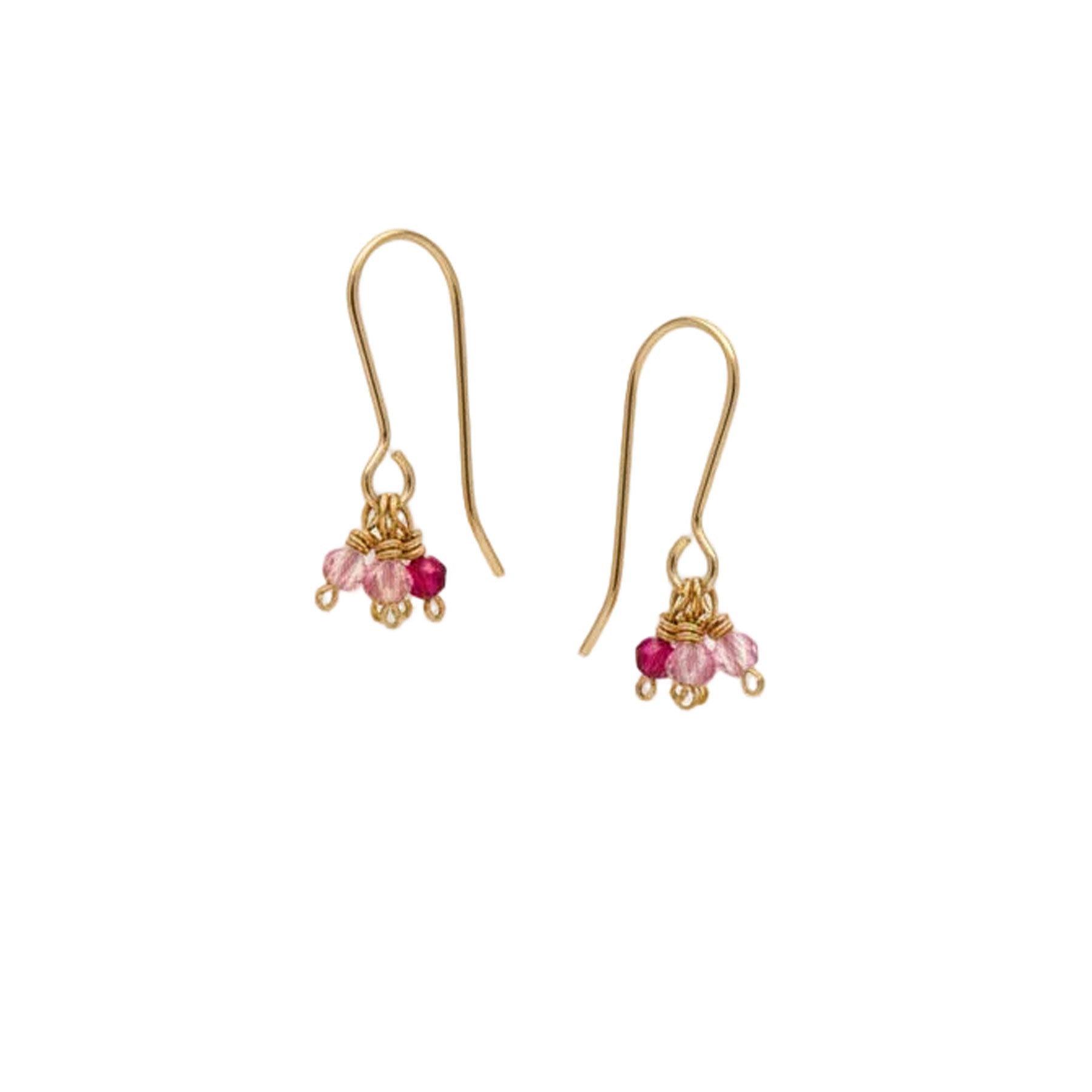 Kangaroo paw blush pearl earrings