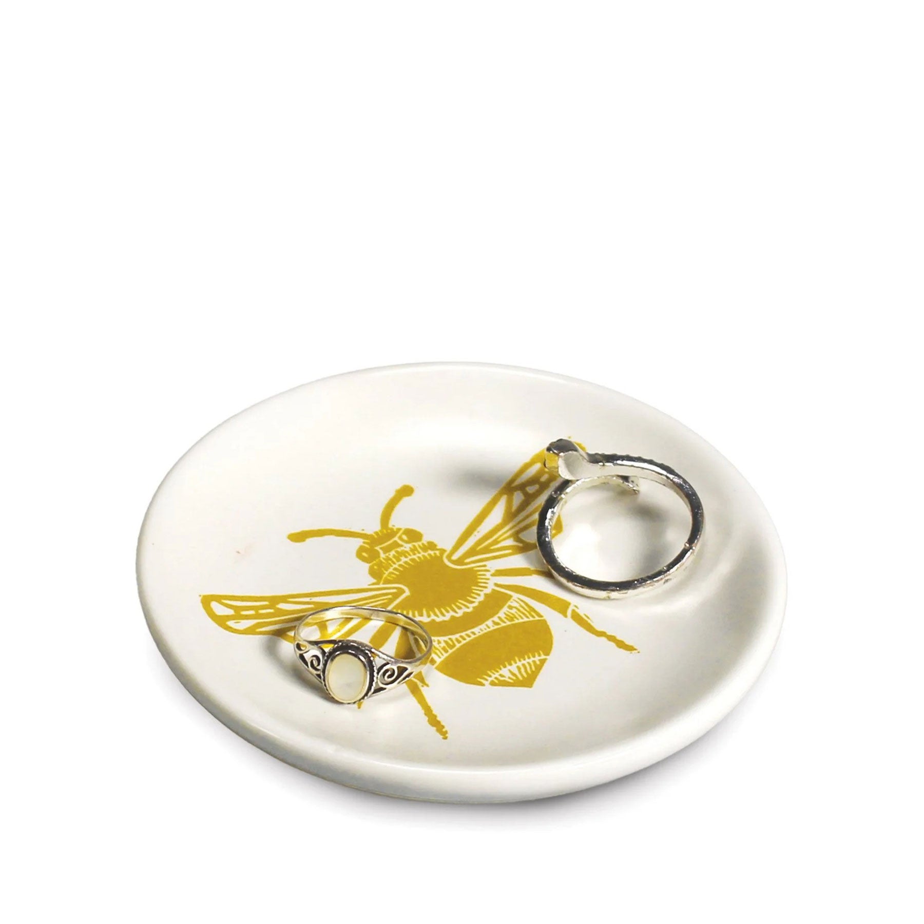 Bee ceramic trinket dish