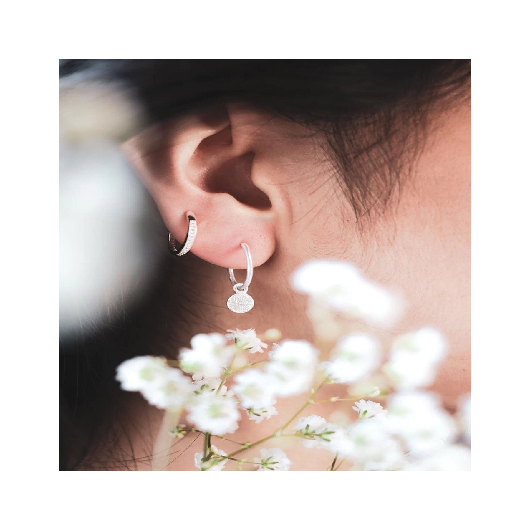Keya silver earrings