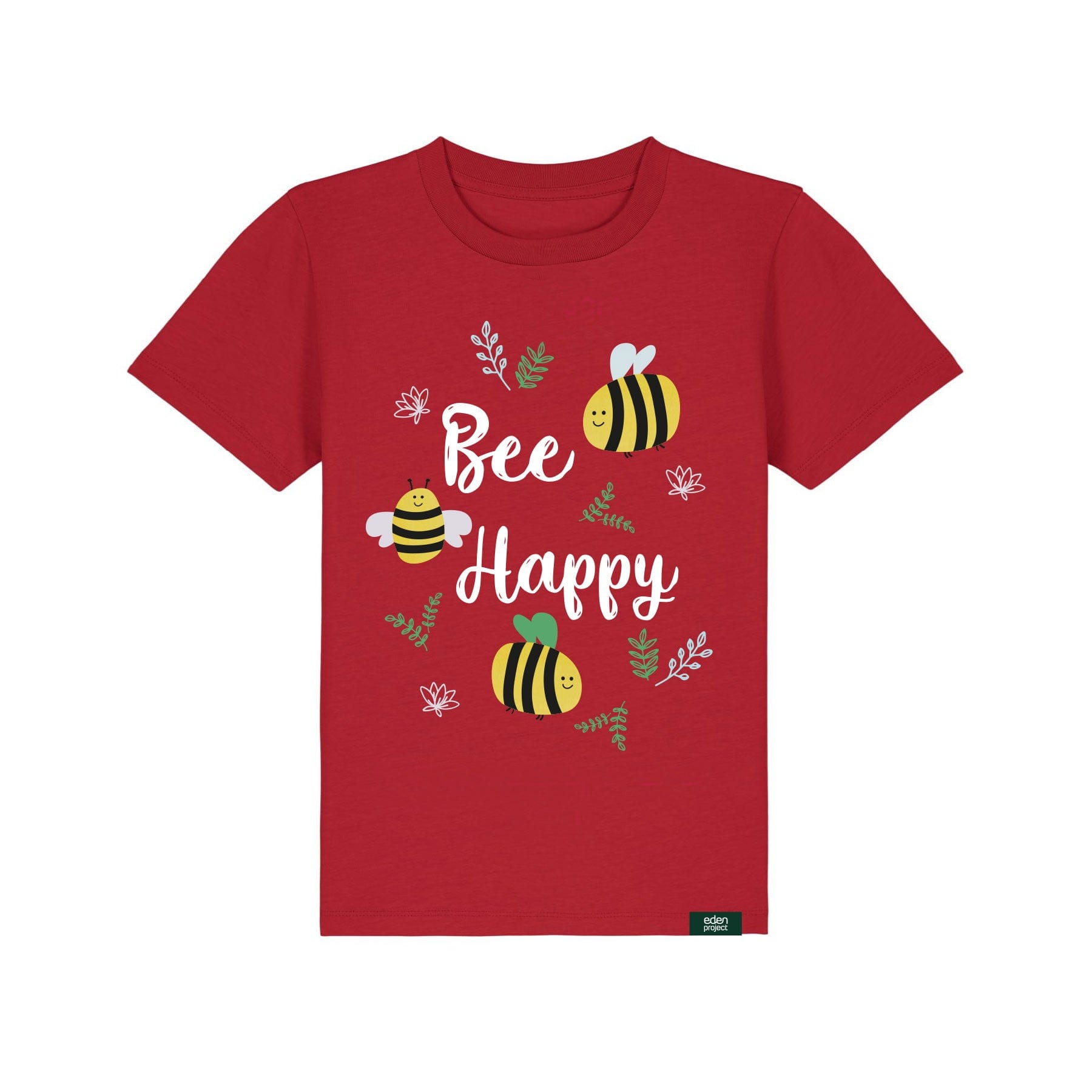 Kids bee happy t-shirt red