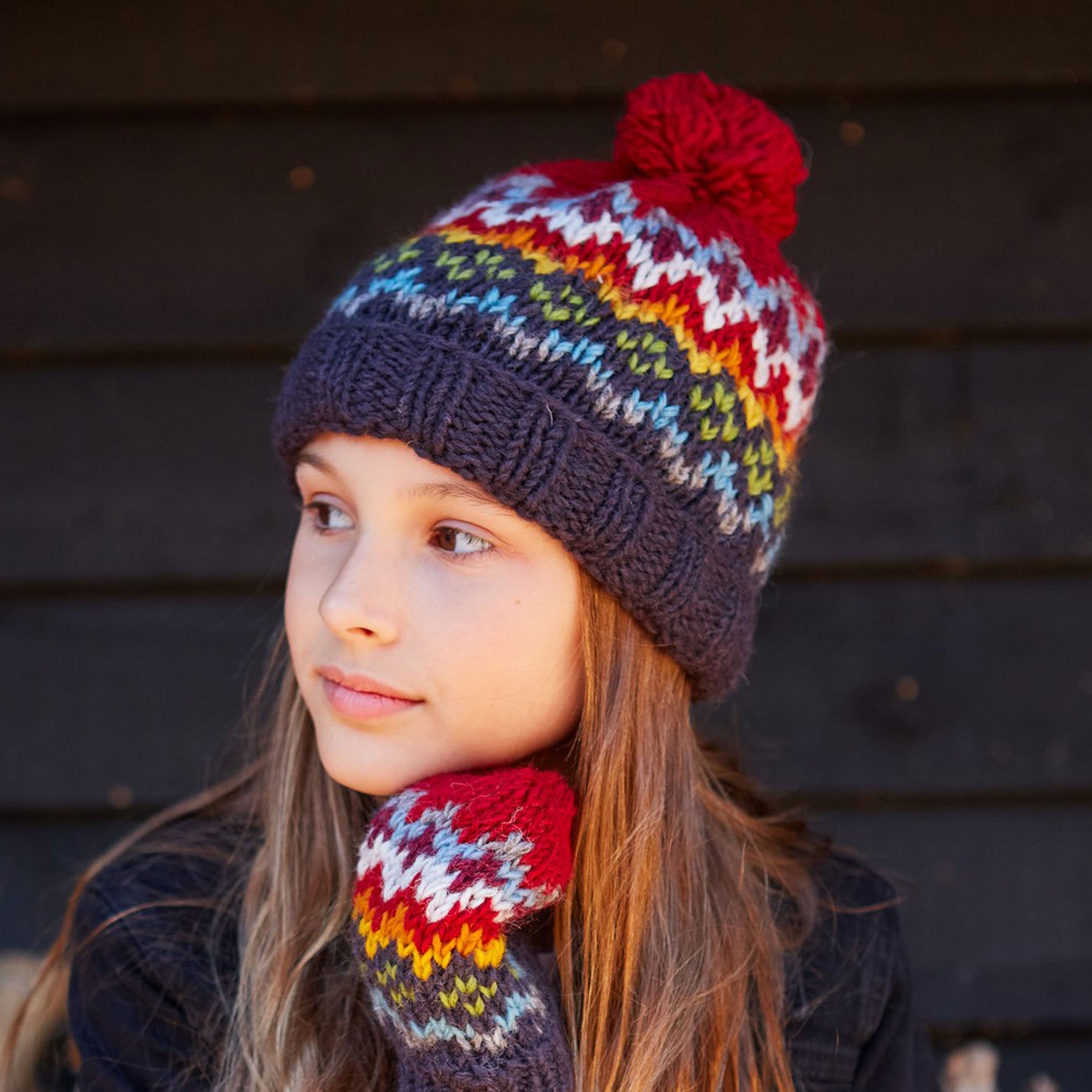 Kids clifden bobble beanie