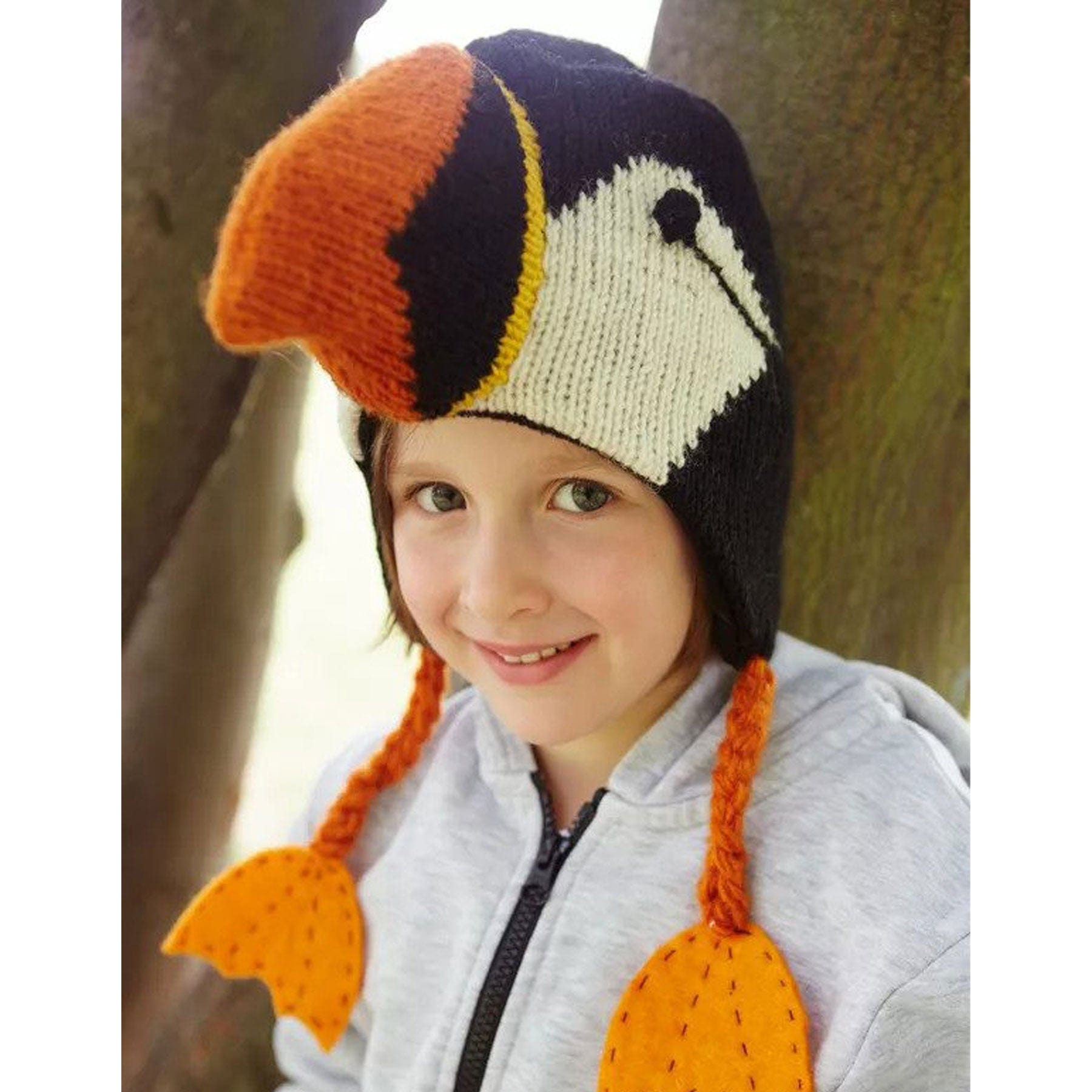 Kids animal hat puffin